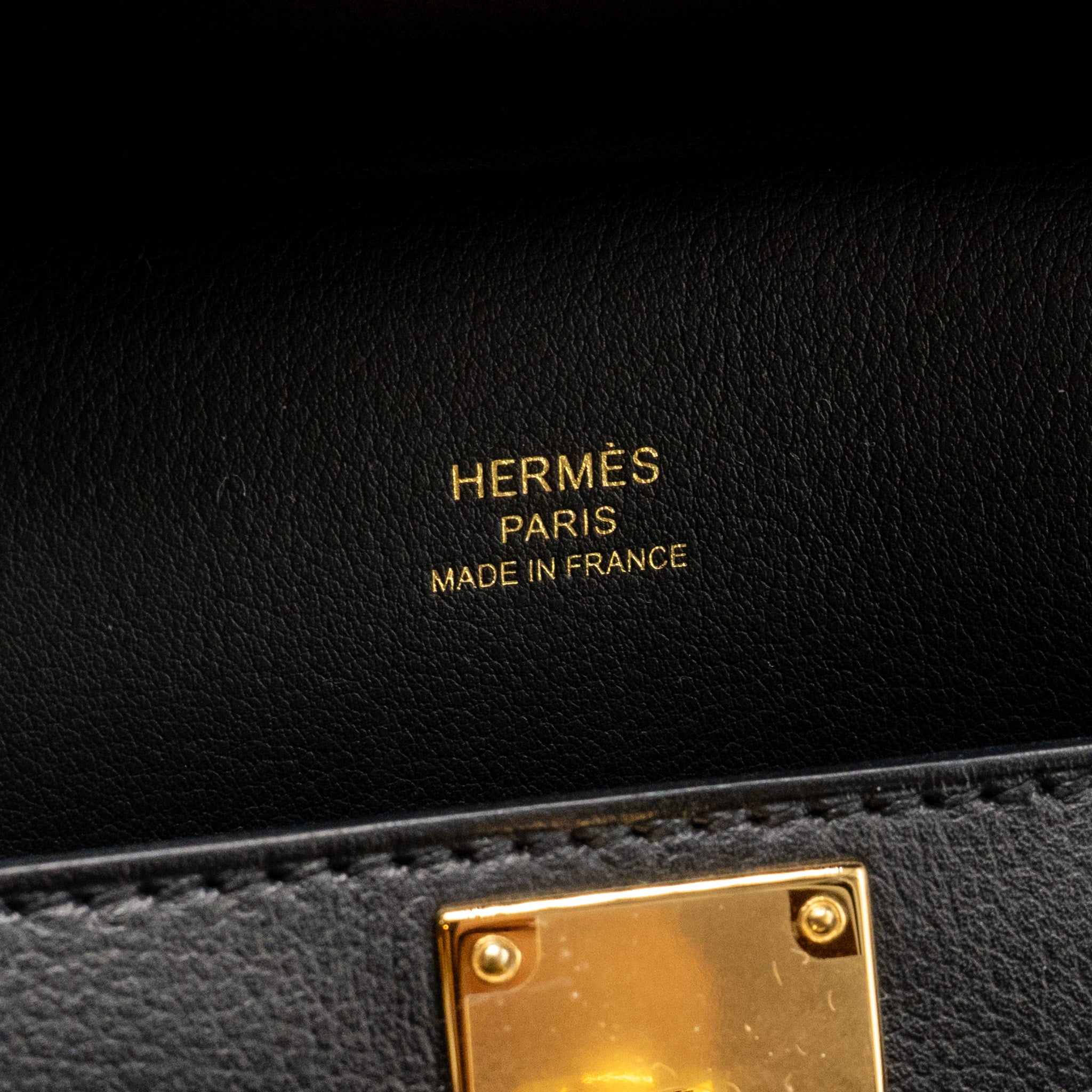 HERMES MINI JYPSIERE EVERGRAIN BLACK GHW
