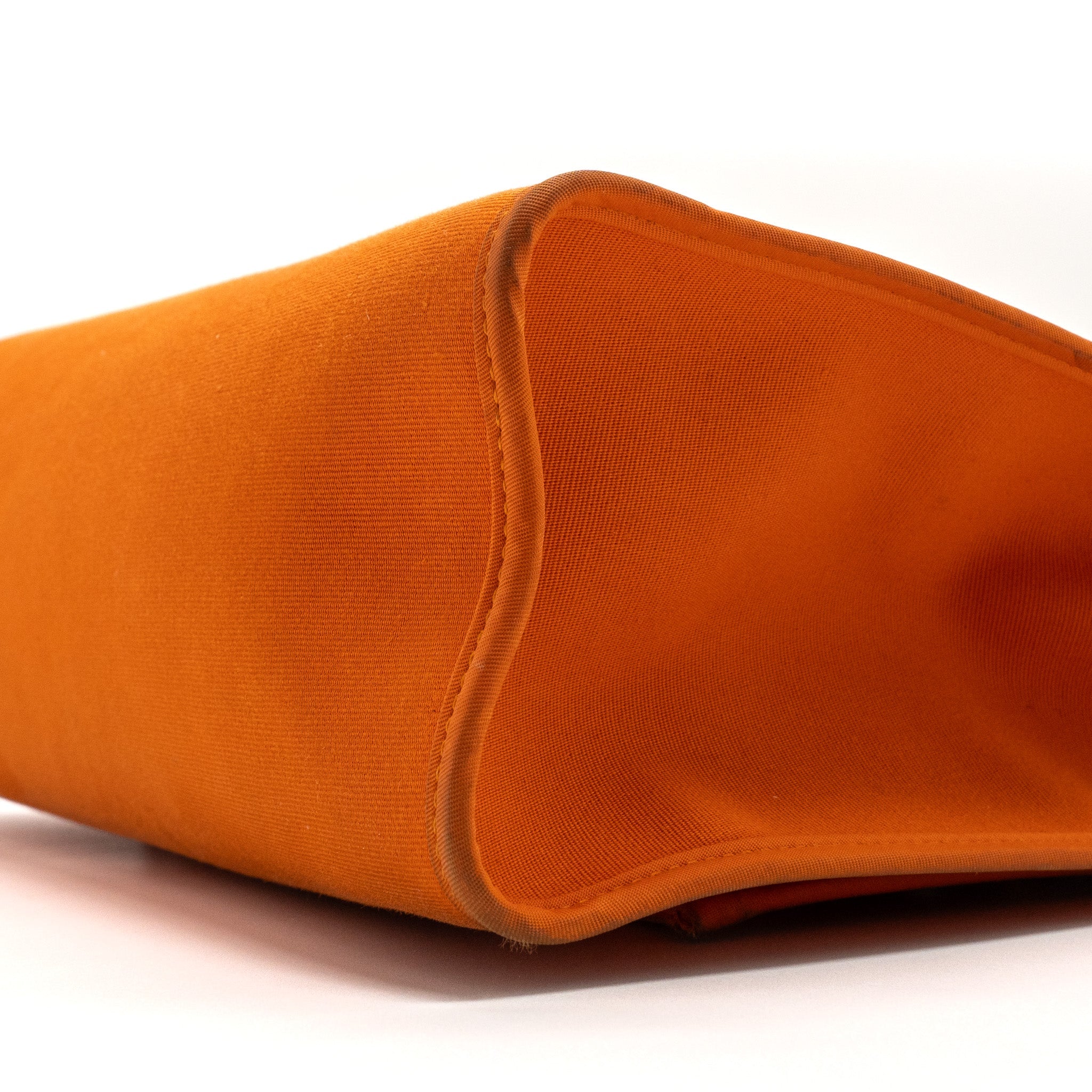 HERMES HERBAG 31 ZIP BAG CANVAS/HUNTER ORANGE SHW