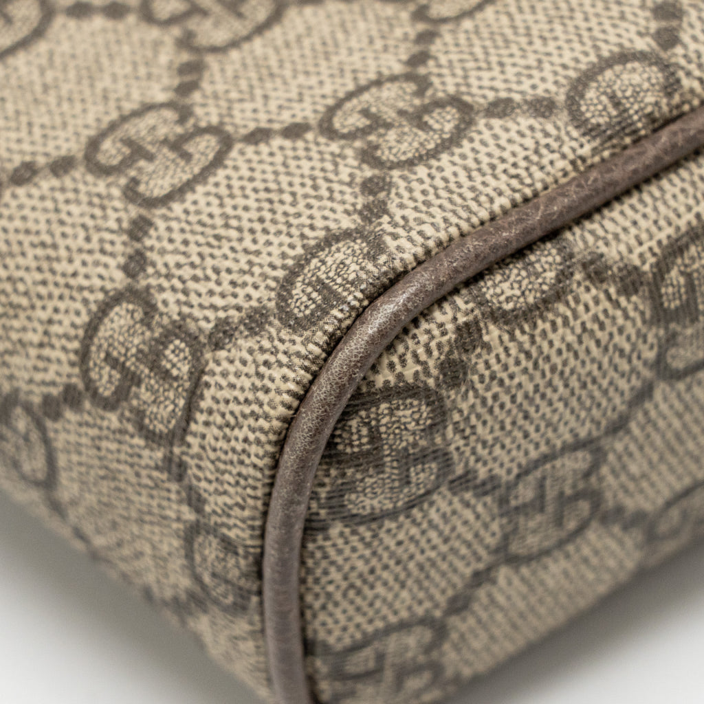 GUCCI SIZE 85 OPHIDIA SMALL BELT BAG GG SUPREME CANVAS GHW