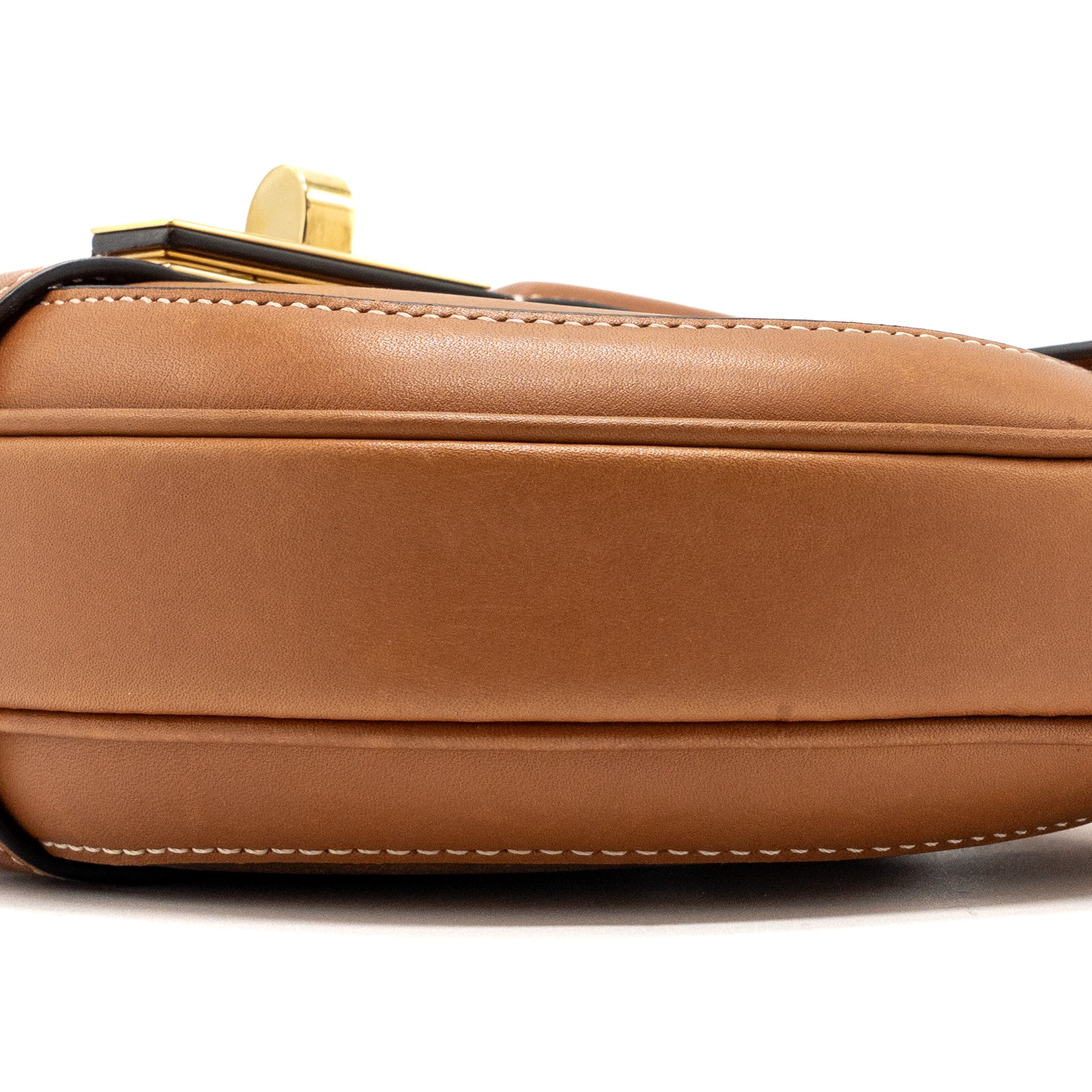 CELINE BESACE BAG CALFSKIN BROWN GHW