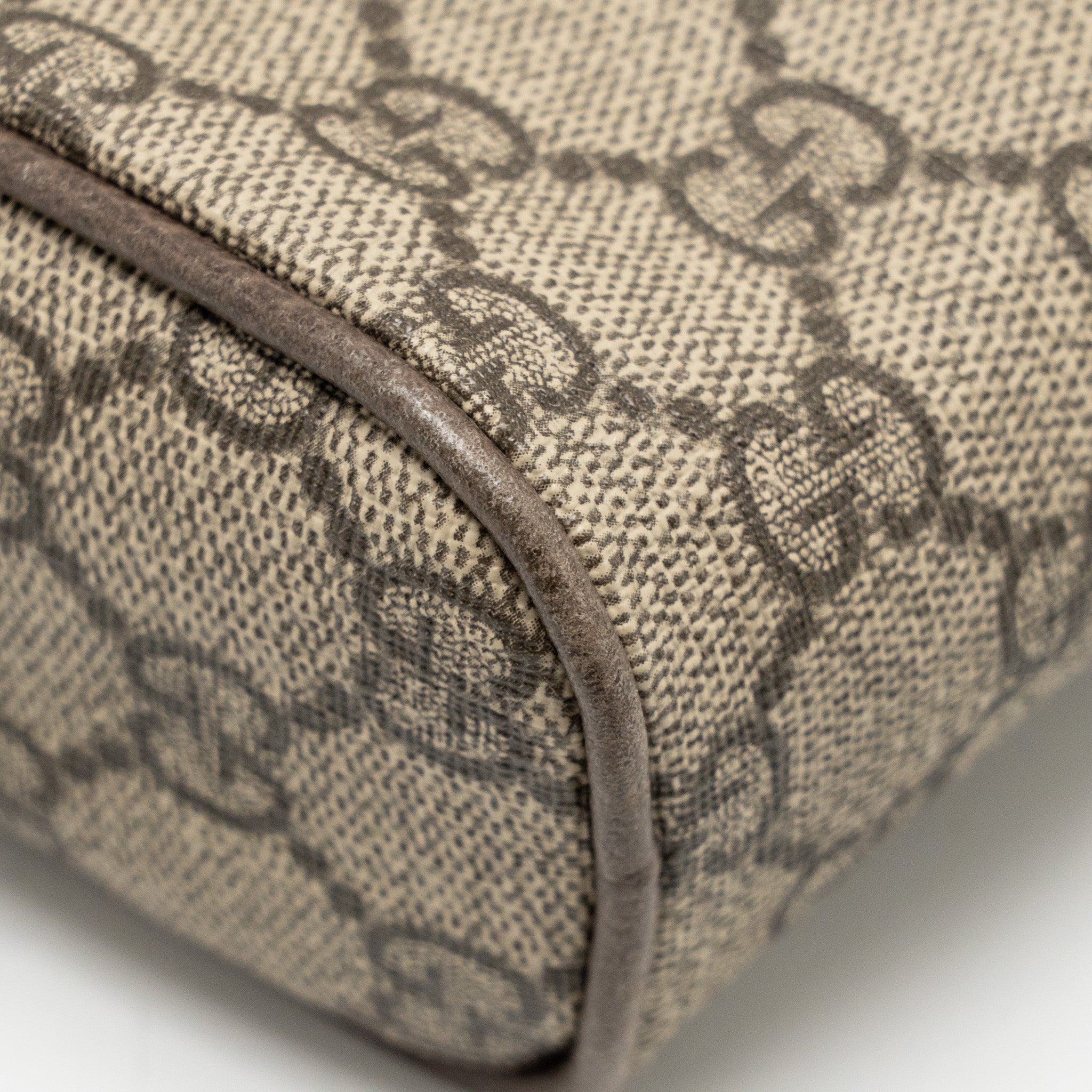GUCCI SIZE 85 OPHIDIA SMALL BELT BAG GG SUPREME CANVAS GHW