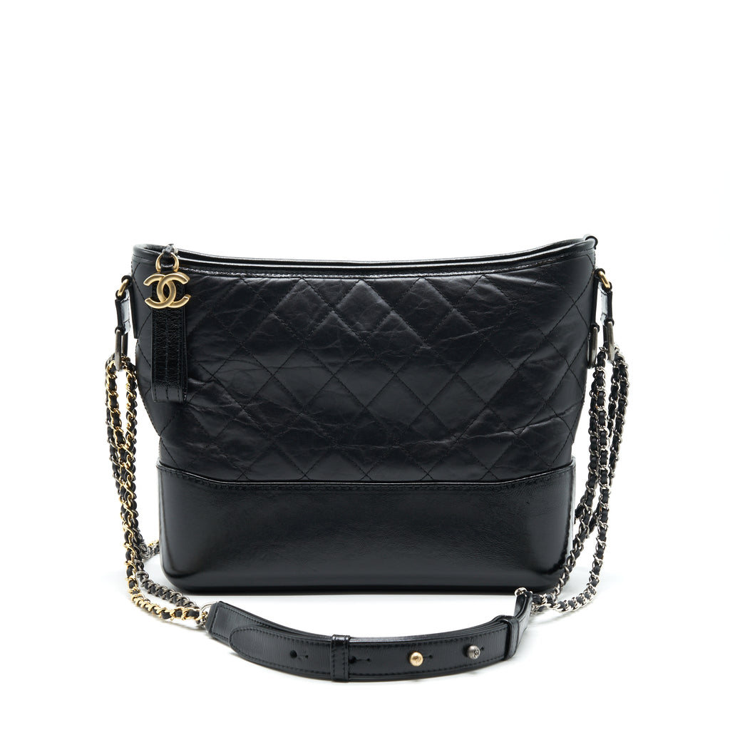 CHANEL GABRILLE LARGE HOBO BAG BLACK