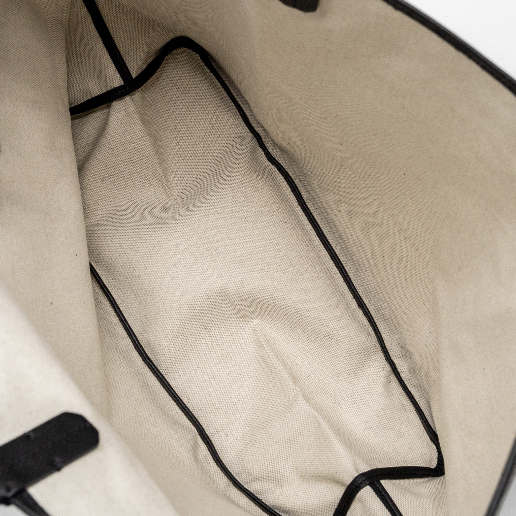 GOYARD SAINT LOUIS PM TOTE BAG GOYARDLINE CANVAS BLACK SHW