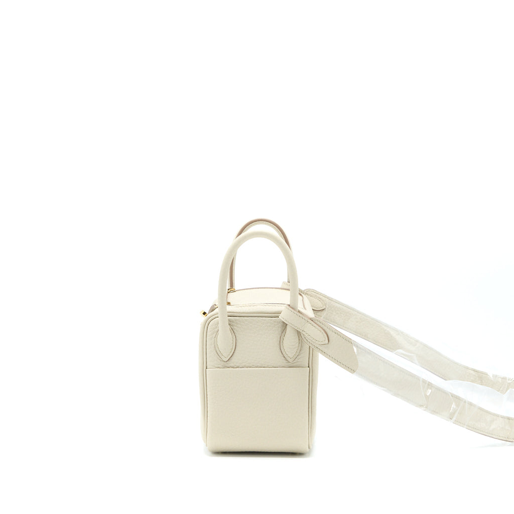 HERMES MINI LINDY CLEMENCE BETON GHW