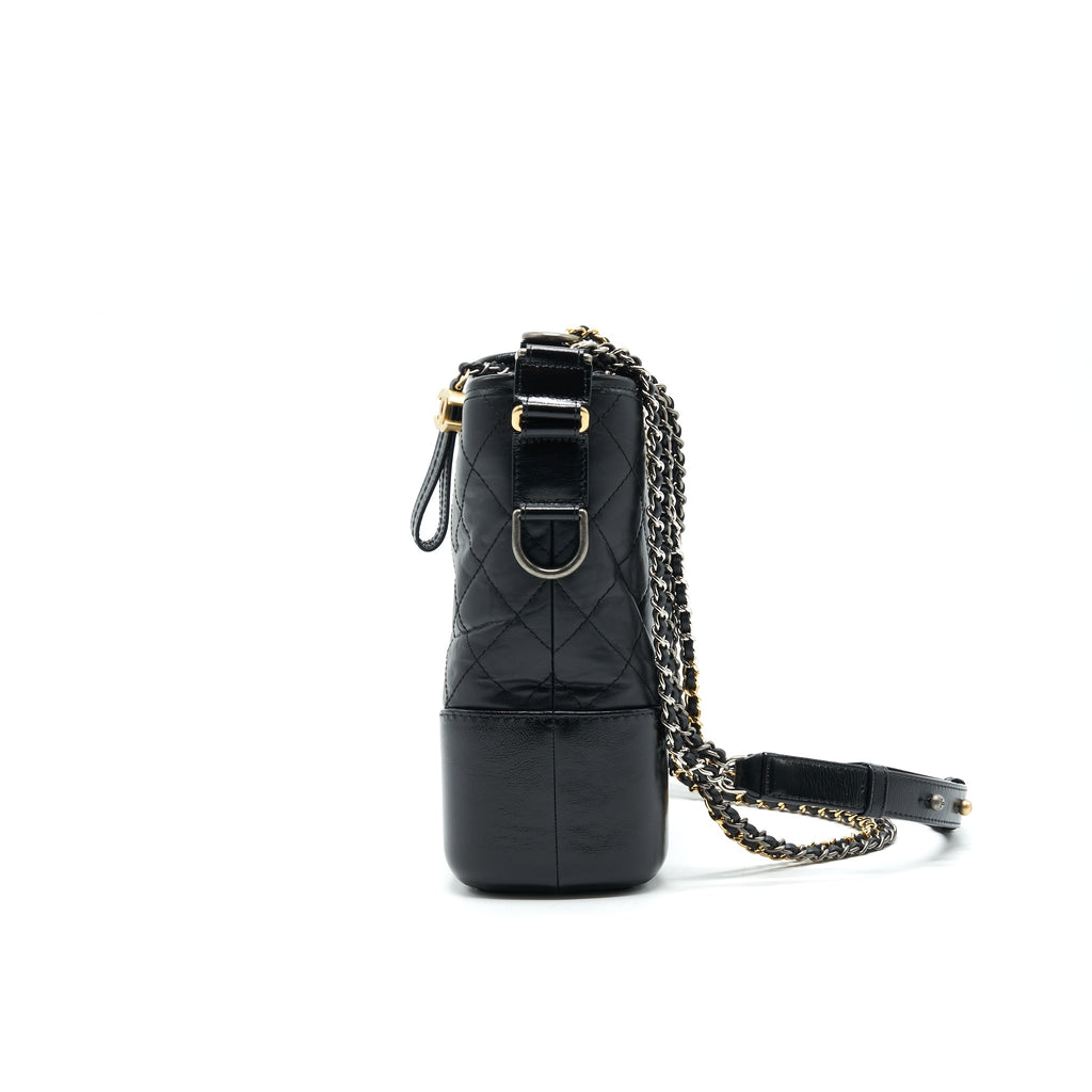CHANEL GABRILLE LARGE HOBO BAG BLACK