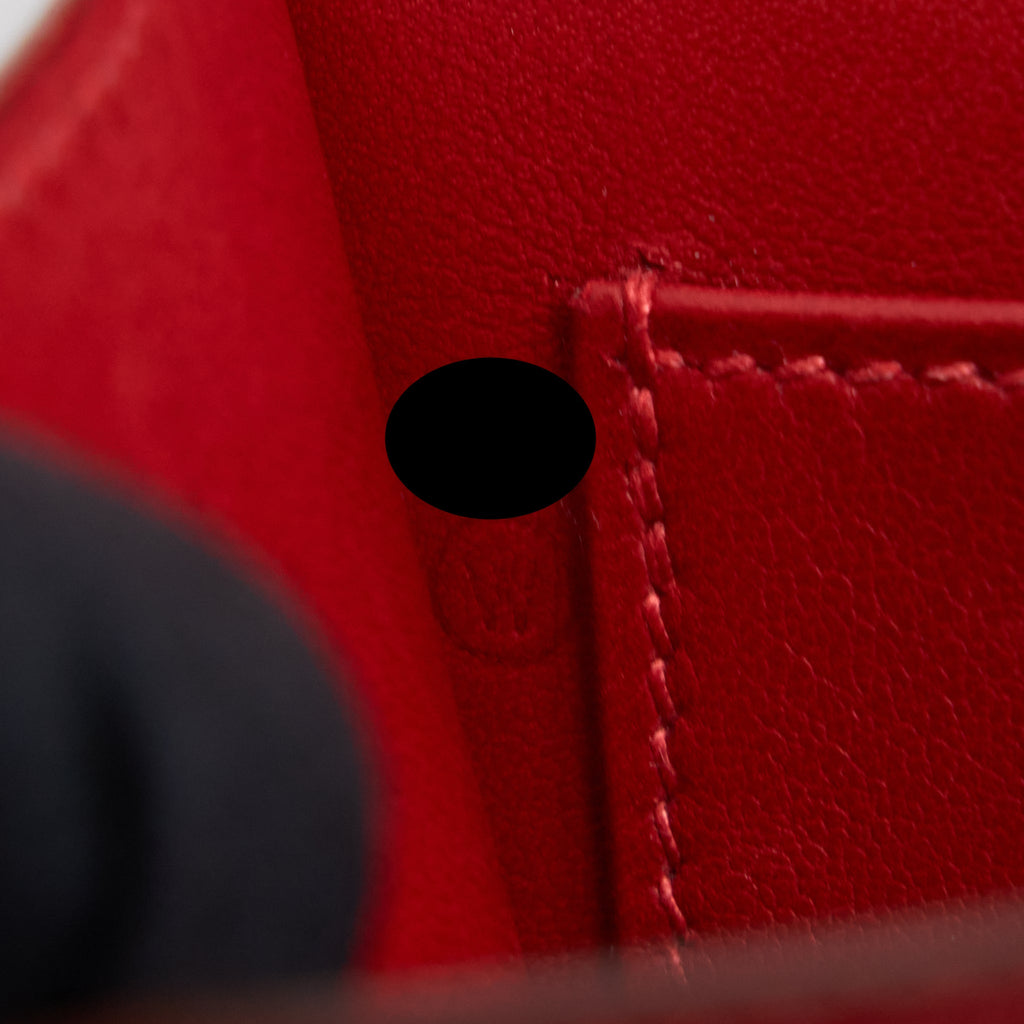 HERMES VINTAGE MINI CONSTANCE BOX LEATHER RED GHW
