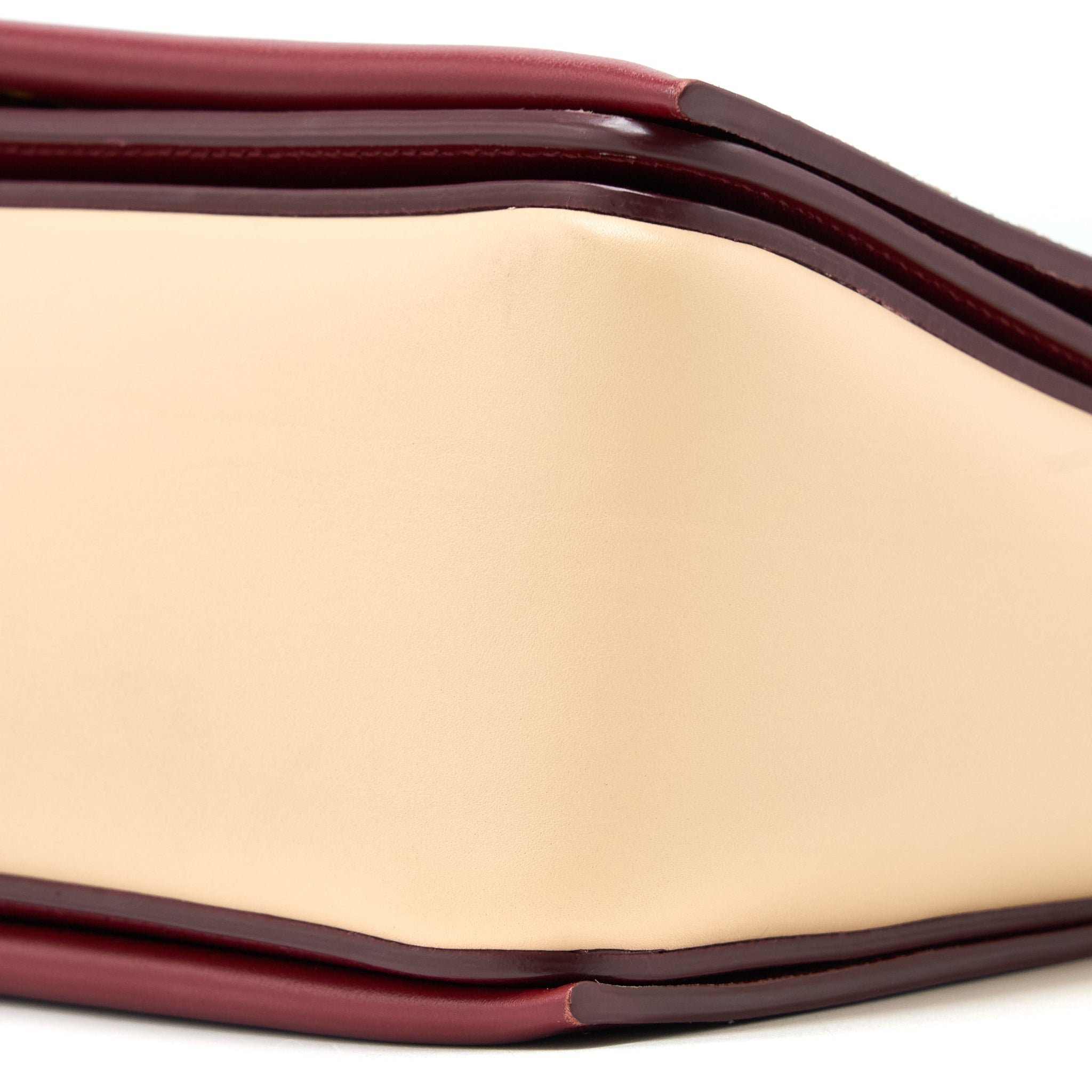 CELINE FRAME BAG CALFSKIN MULTICOLOUR RED/BEIGE GHW