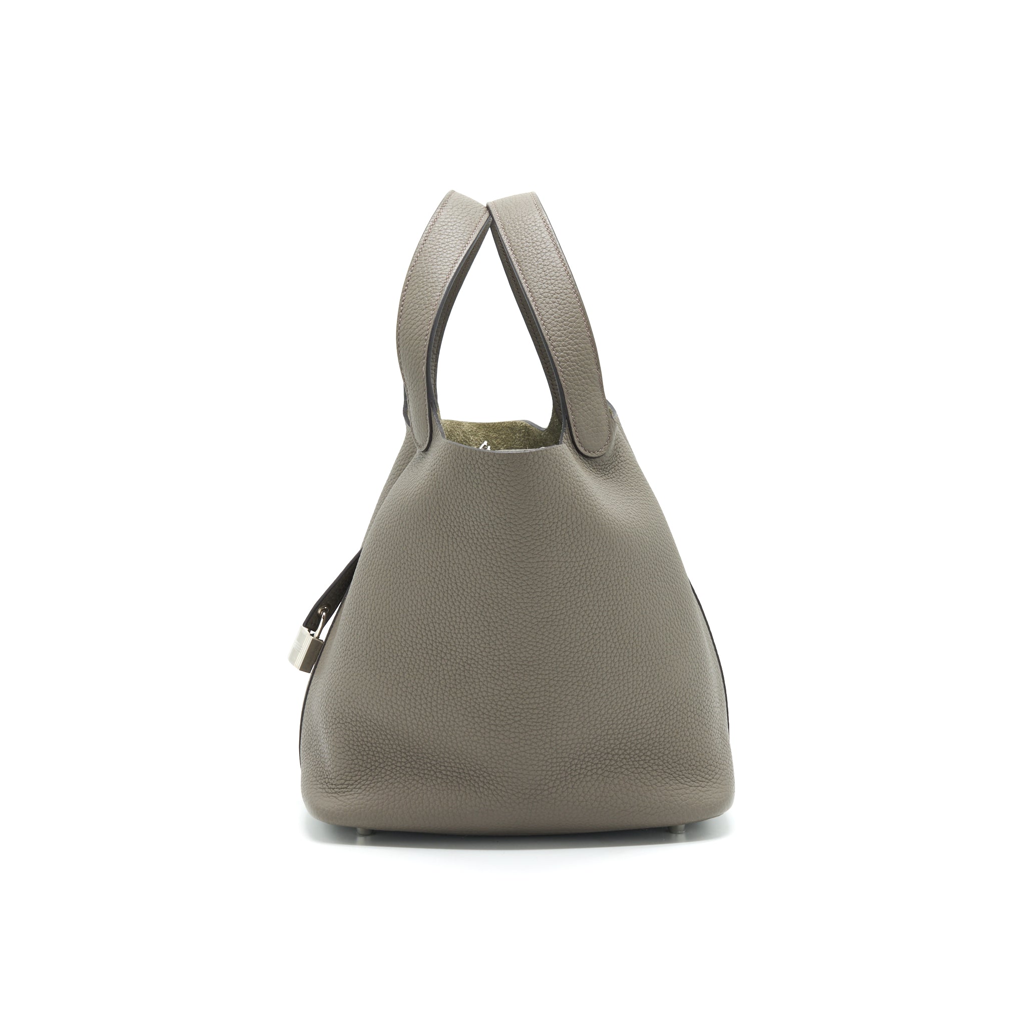 HERMES PICOTIN 22 LOCK BAG GRIS ETAIN SHW