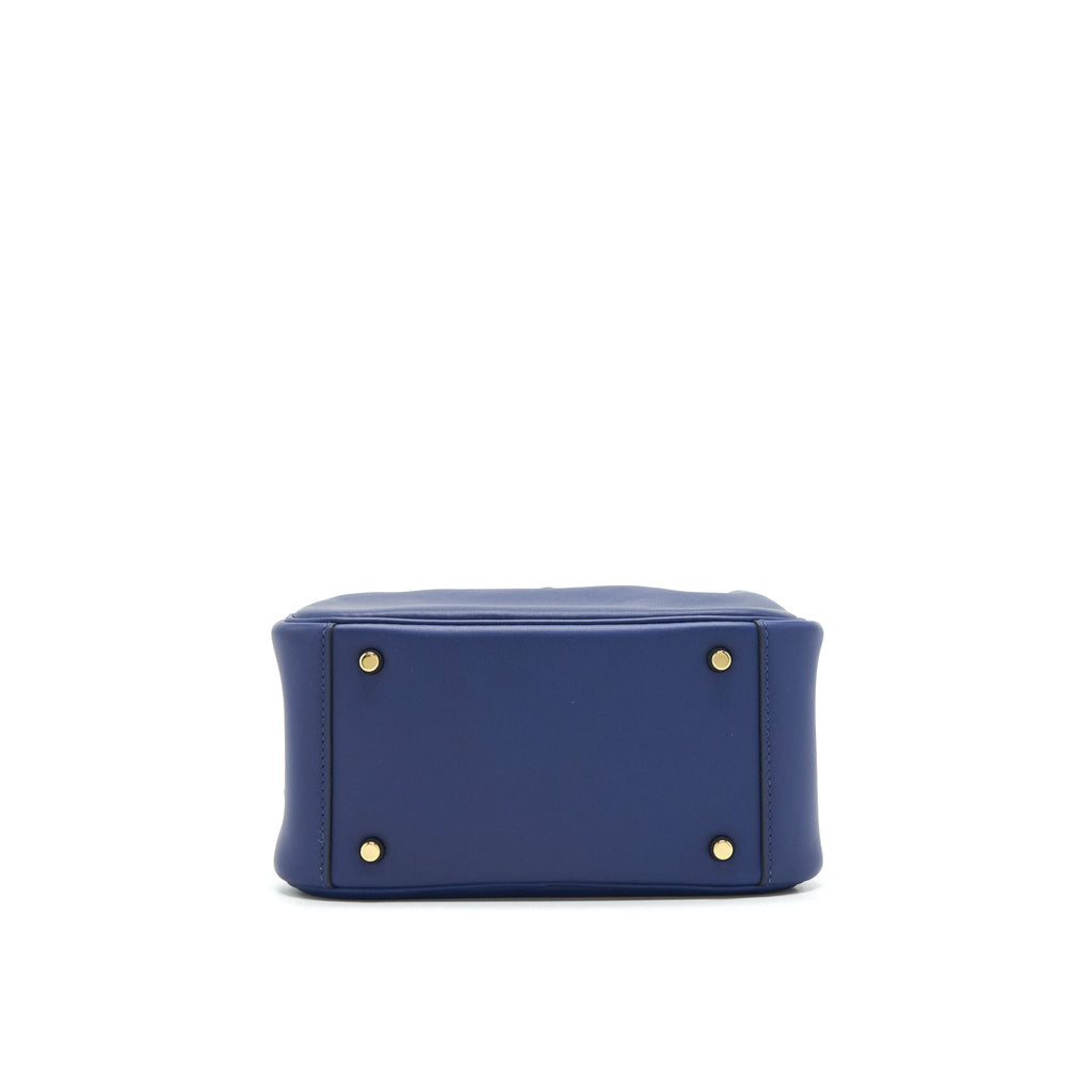 HERMES MINI LINDY SWIFT BLUE SAPPHIRE GHW
