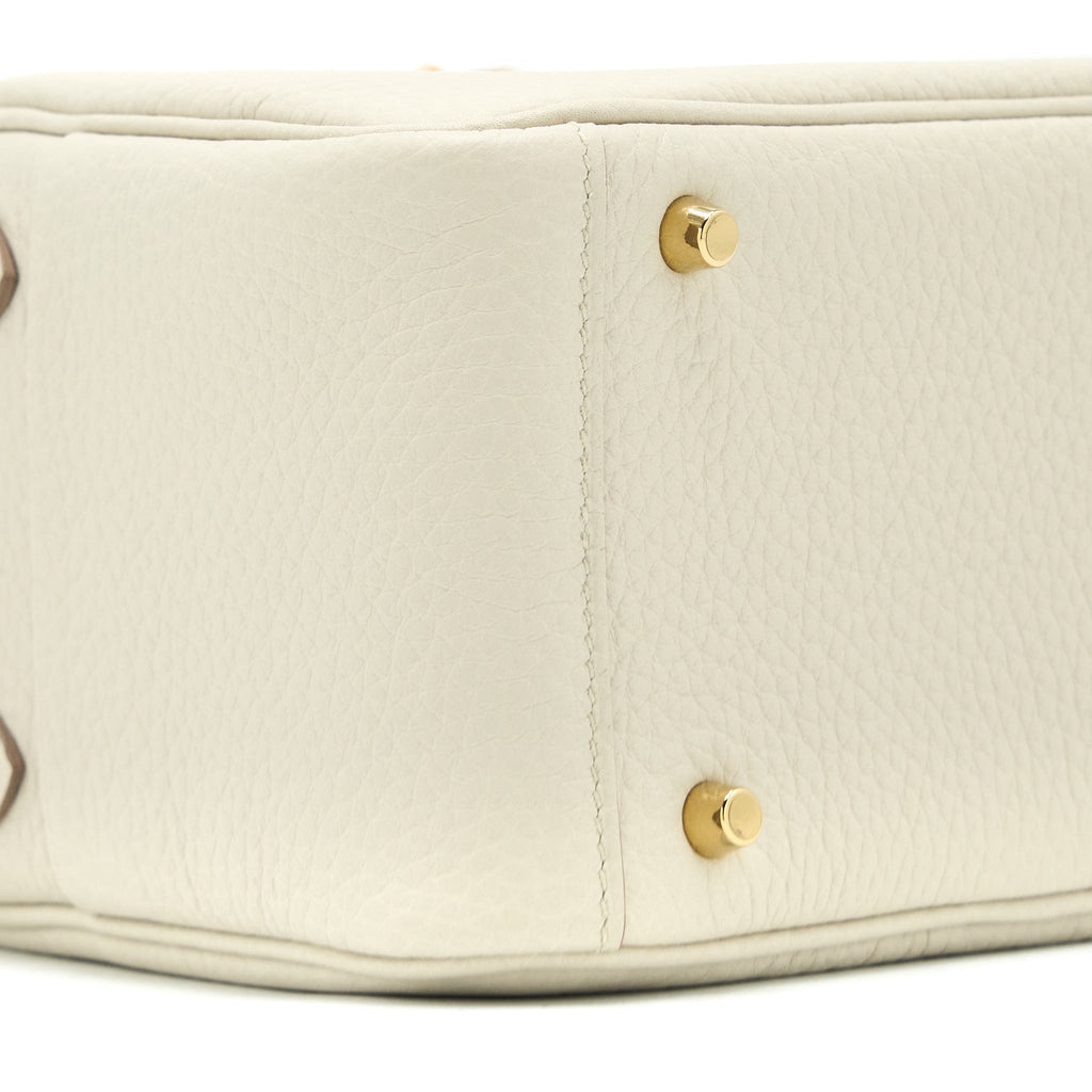 HERMES MINI LINDY CLEMENCE BETON GHW