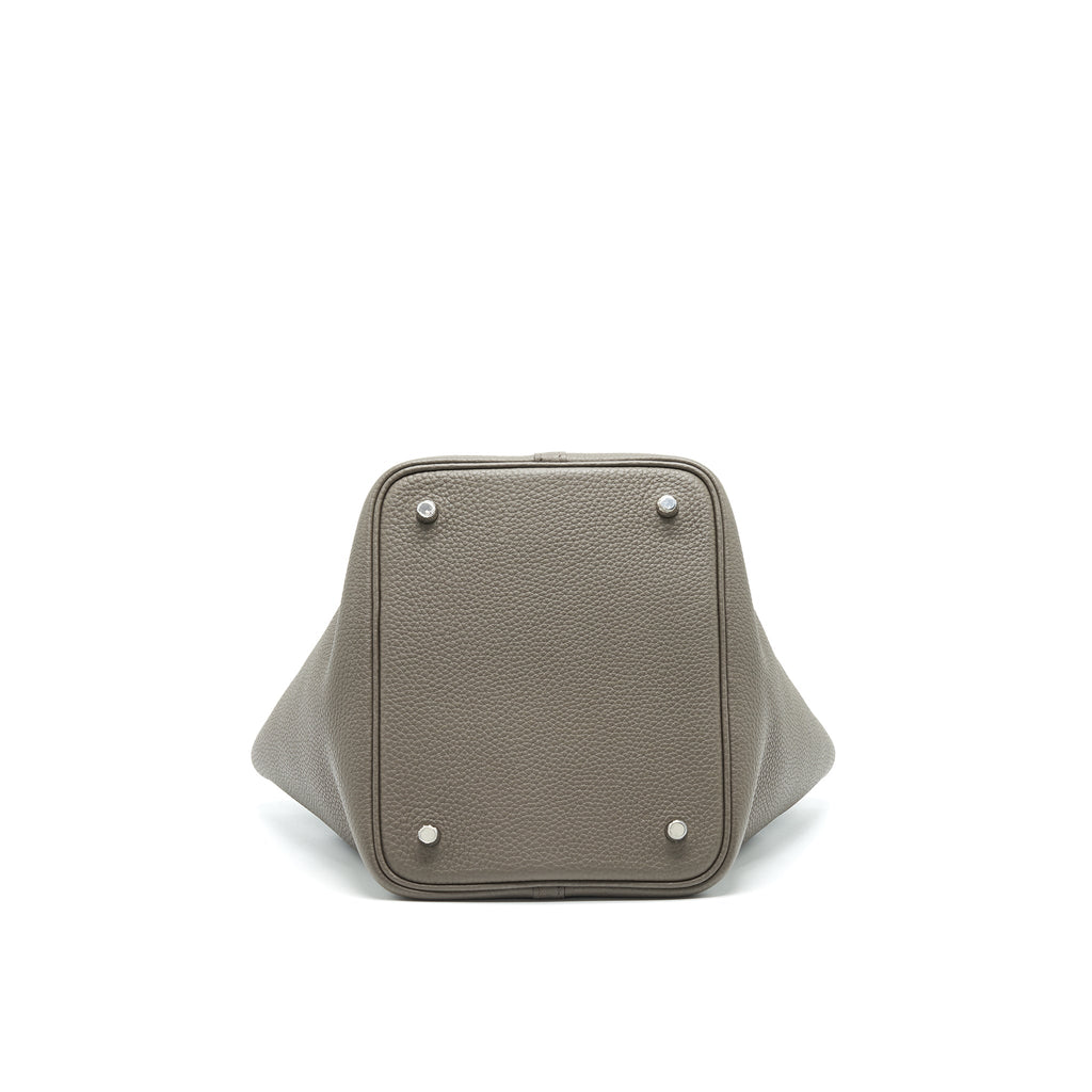 HERMES PICOTIN 22 LOCK BAG GRIS ETAIN SHW