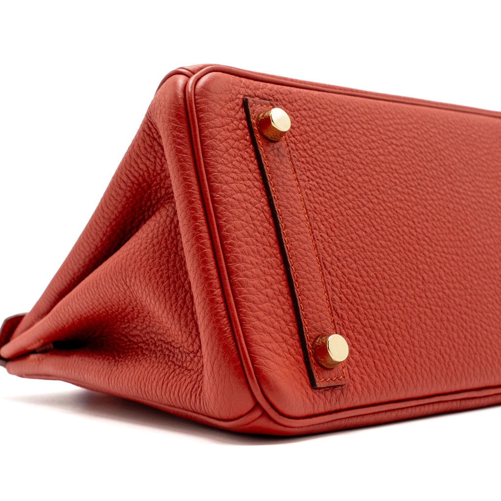 HERMES BIRKIN 25 TOGO 5E VERMILLON GHW