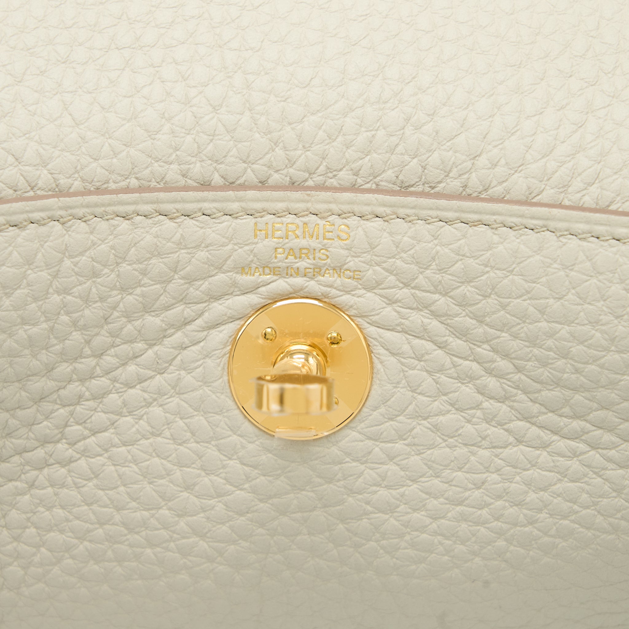 HERMES MINI LINDY CLEMENCE BETON GHW