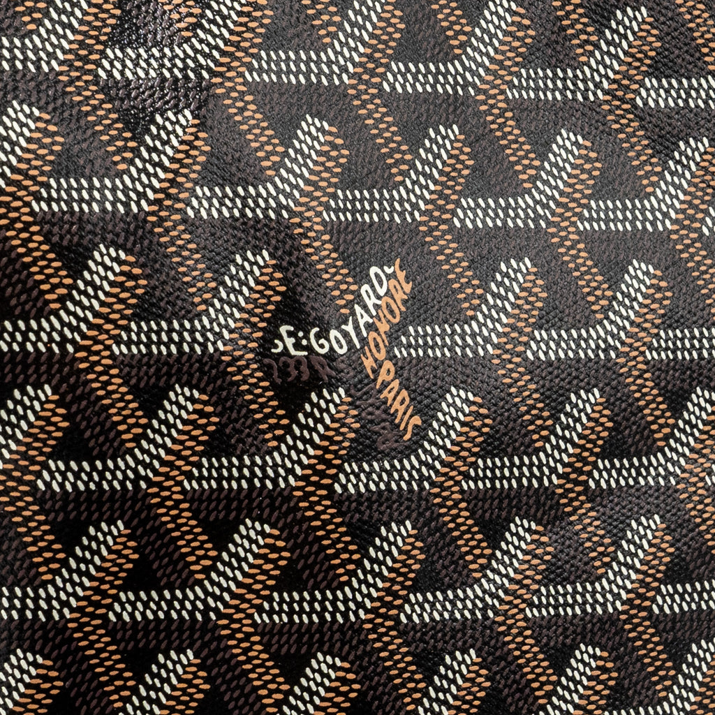 GOYARD BOHEME HOBO BAG GOYARDLINE CANVAS / CALFSKIN BLACK SHW