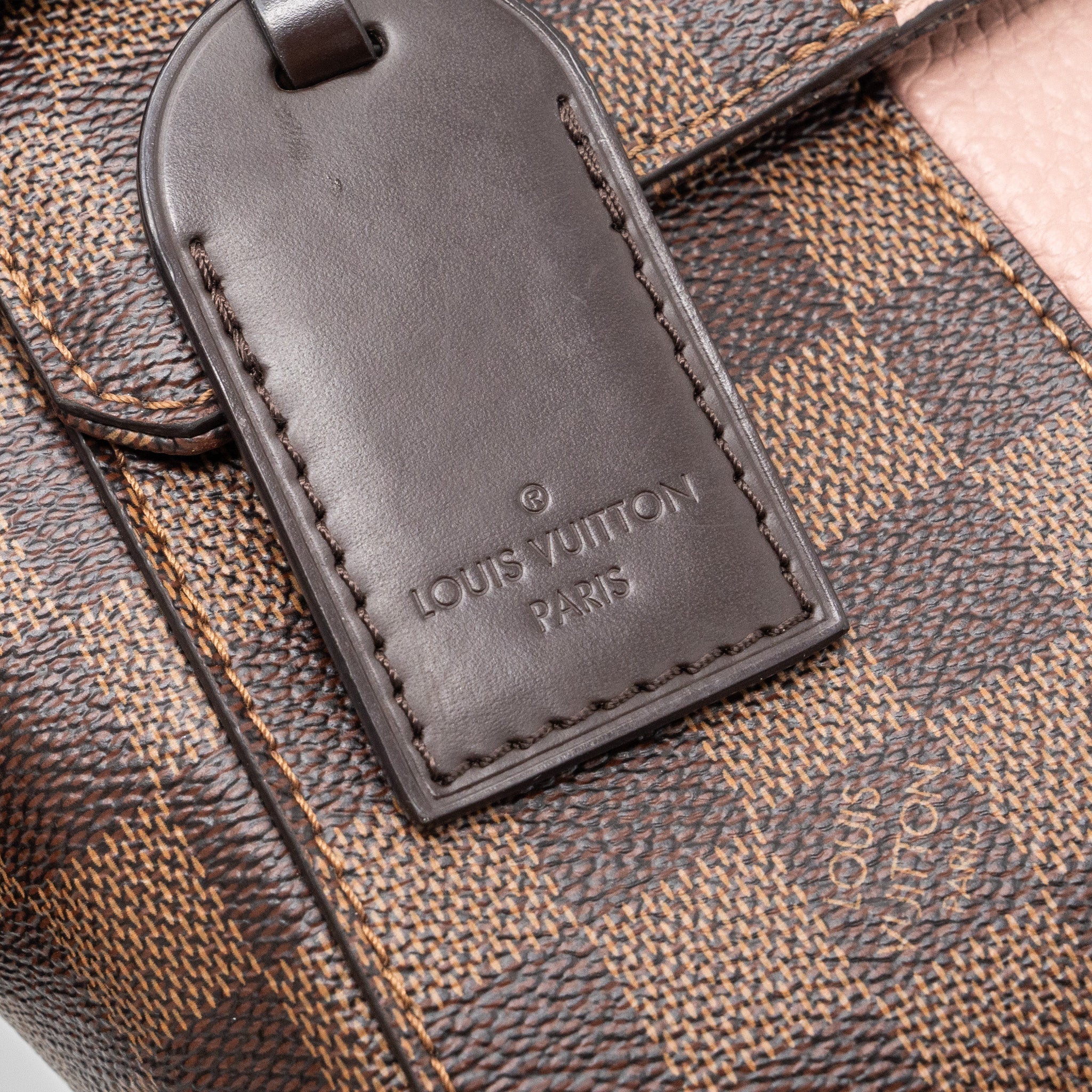 LOUIS VUITTON CLUNY BB DAMIER EBENE/PINK GHW