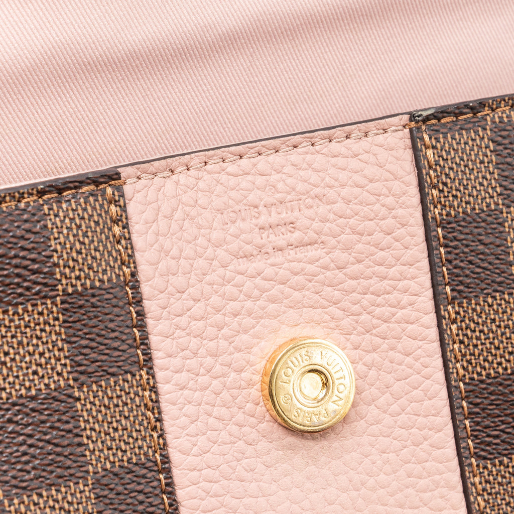 LOUIS VUITTON CLUNY BB DAMIER EBENE/PINK GHW