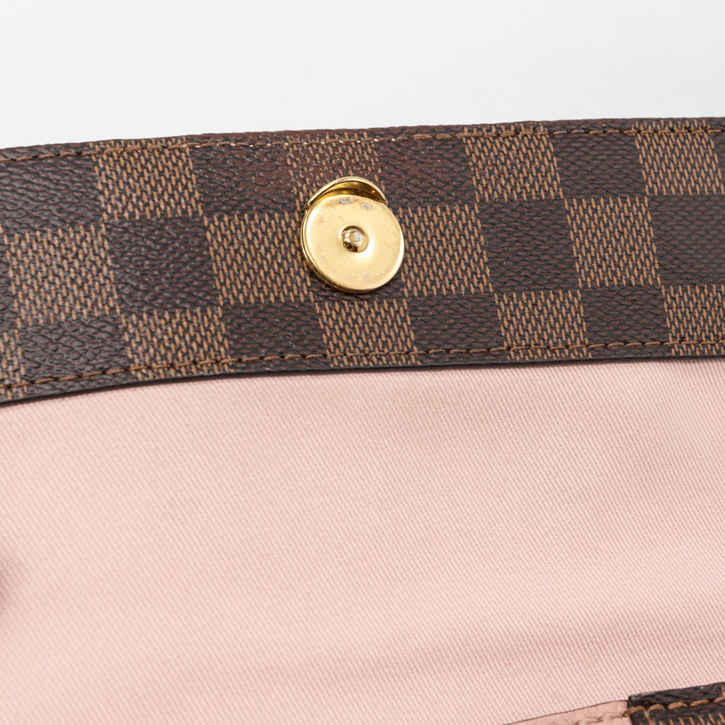 LOUIS VUITTON CLUNY BB DAMIER EBENE/PINK GHW