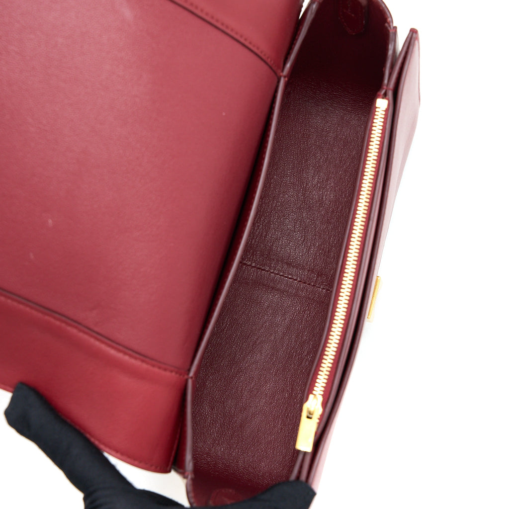 CELINE FRAME BAG CALFSKIN MULTICOLOUR RED/BEIGE GHW