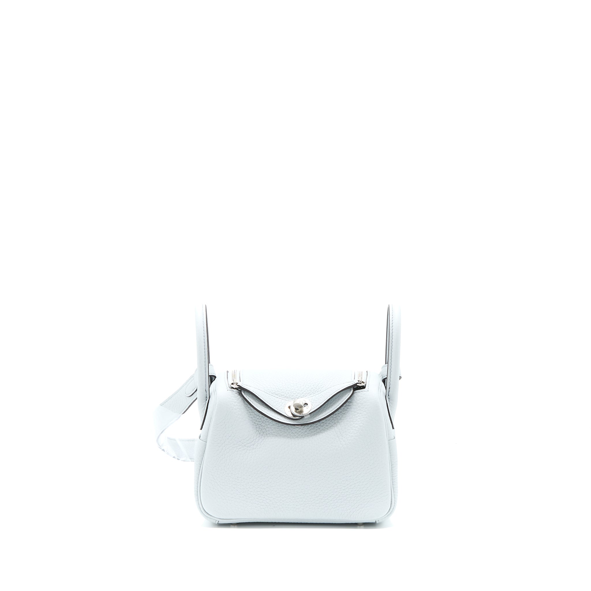 HERMES MINI LINDY CLEMENCE BLUE PALE SHW