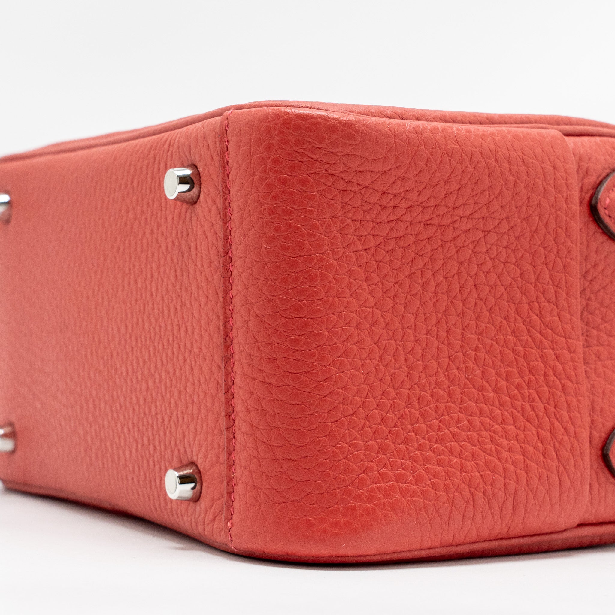 HERMES MINI LINDY CLEMENCE VERMILLON SHW
