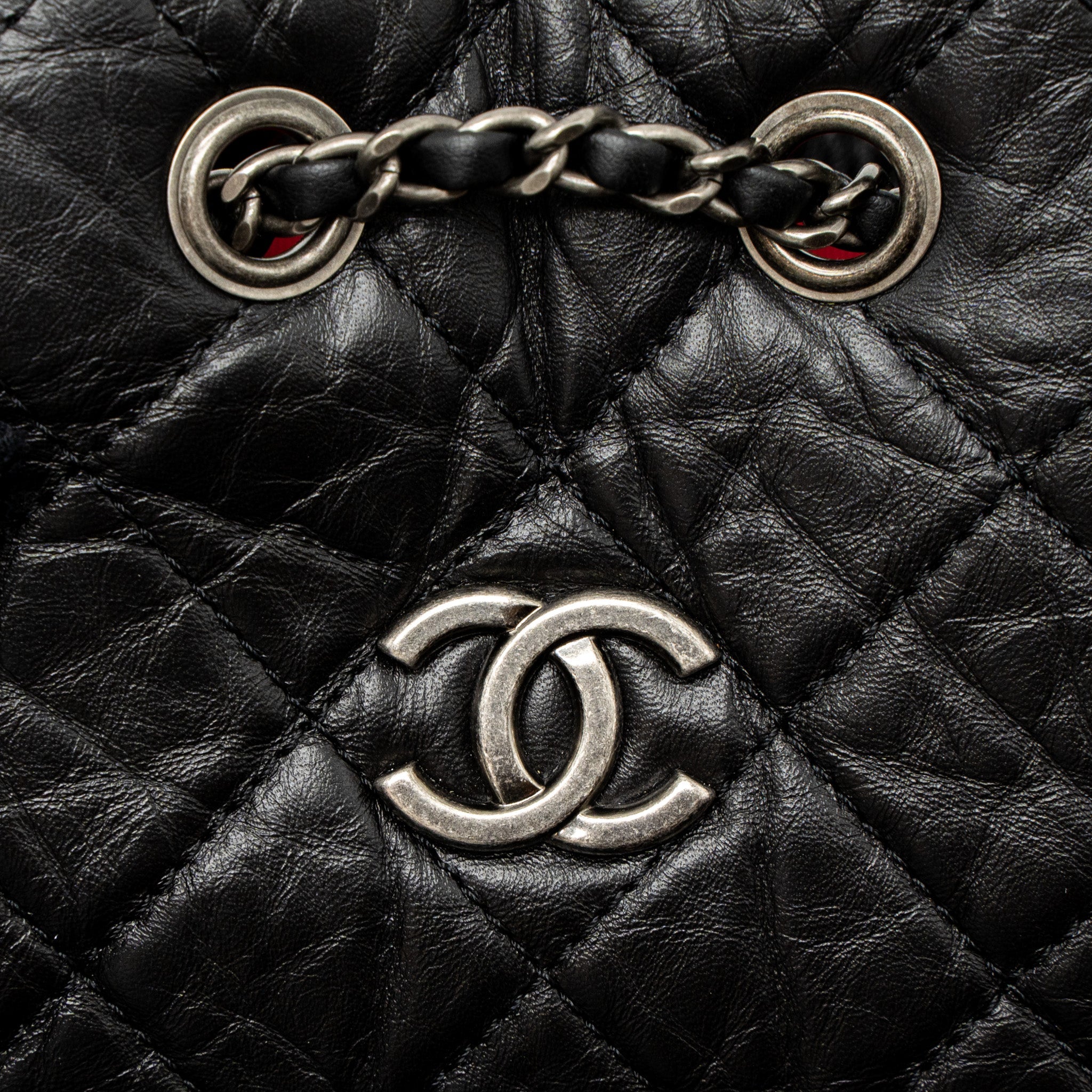 CHANEL SMALL GABRIELLE BACKPACK CALFSKIN BLACK MULTICOLOUR HARDWARE (MICROCHIP)