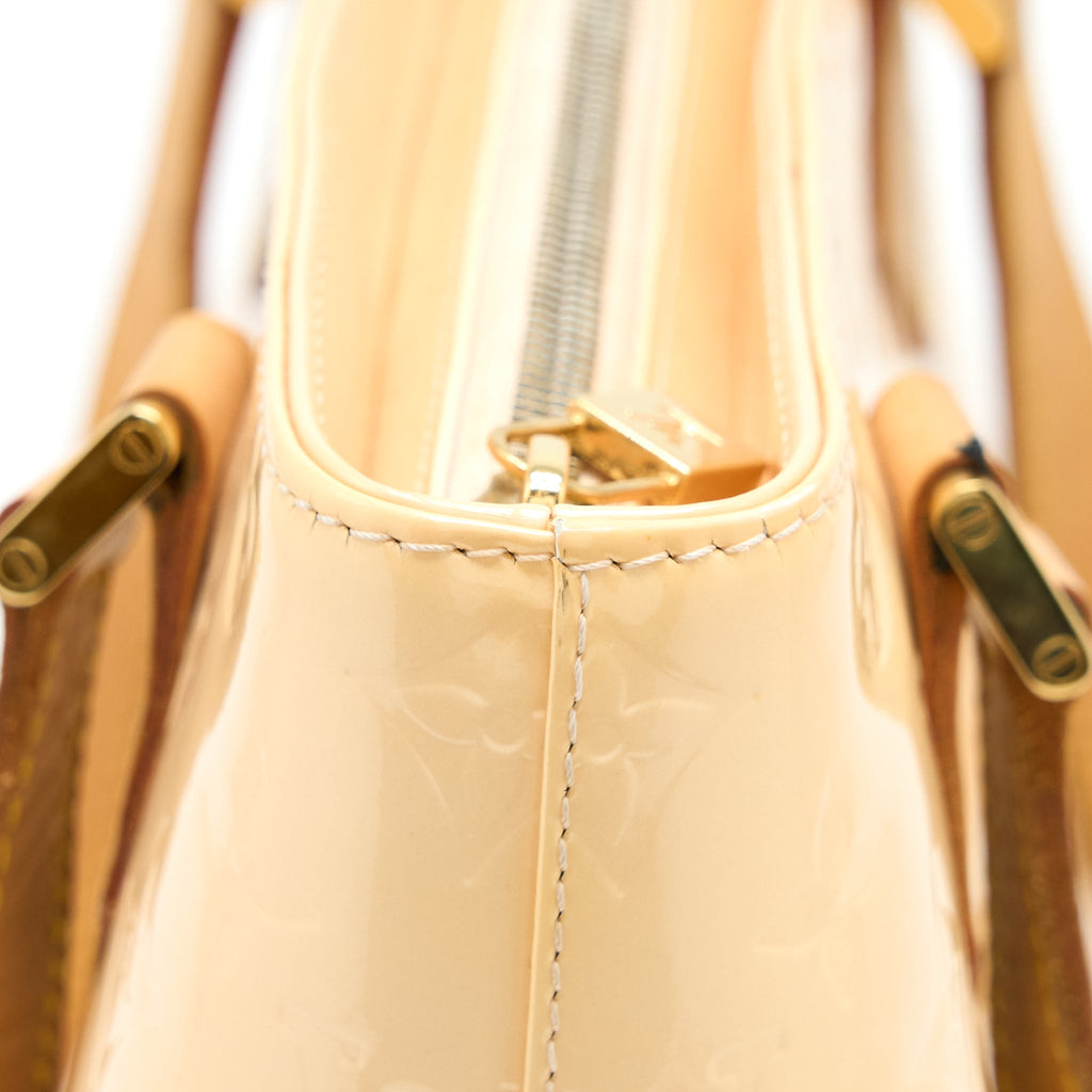 LOUIS VUITTON VINTAGE HUSTON TOTE VERNIS BEIGE GHW