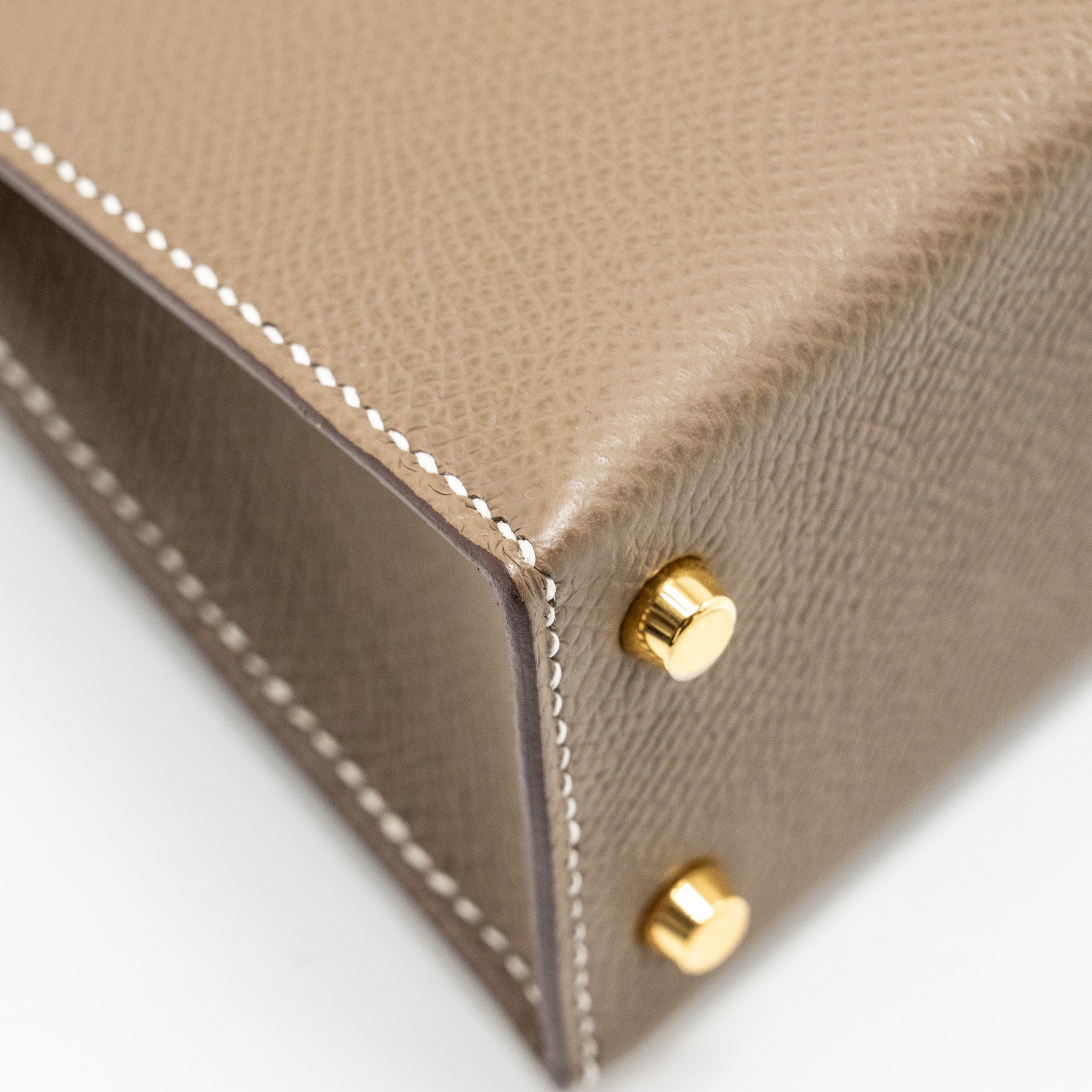 HERMES MINI KELLY EPSOM ETOUPE GHW