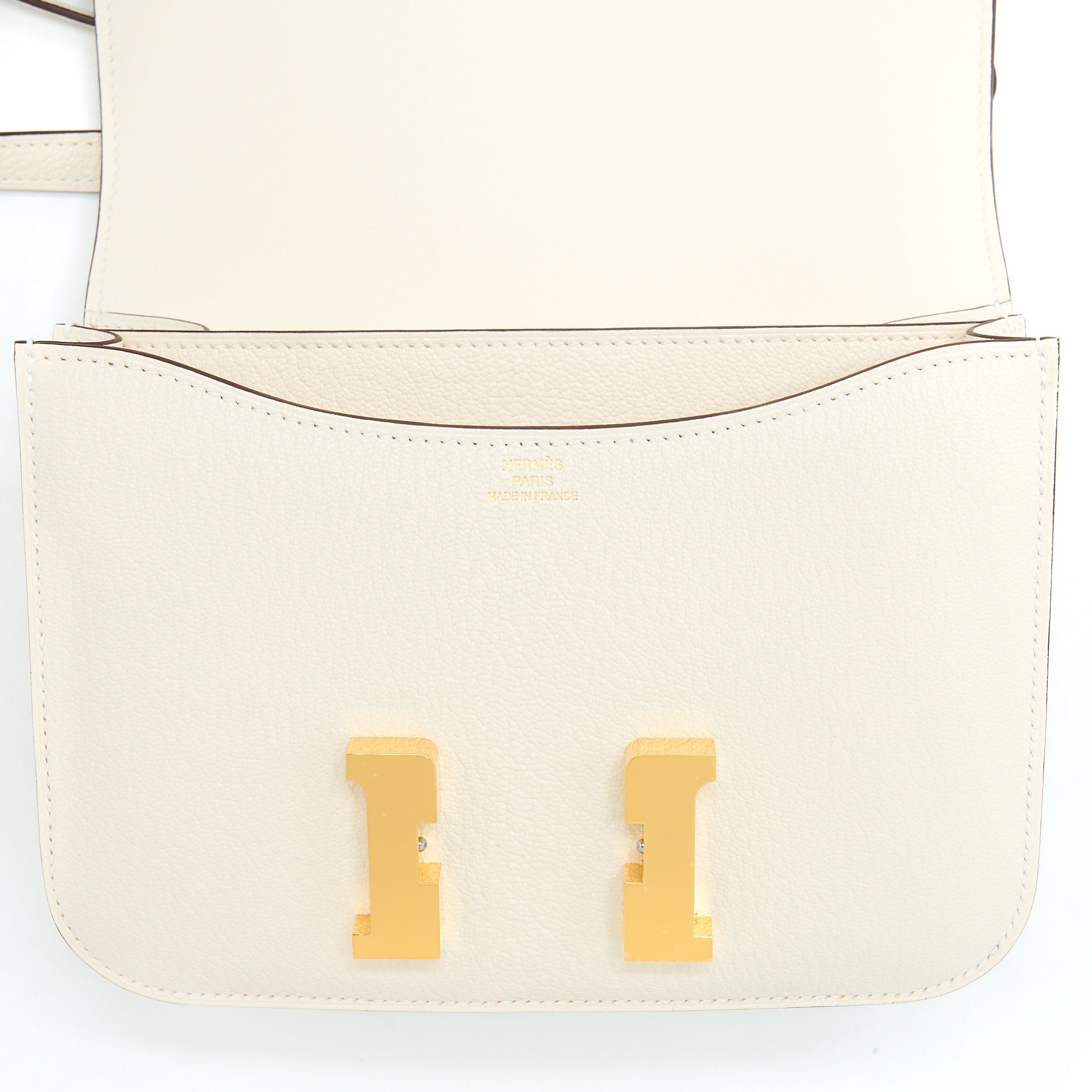 HERMES MINI CONSTANCE CHÈVRE MYSORE NATA GHW