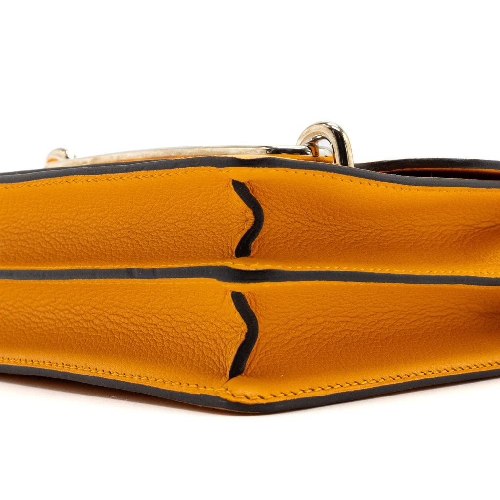 HERMES MINI ROULIS EVERCOLOR JAUNE D’OR LGHW