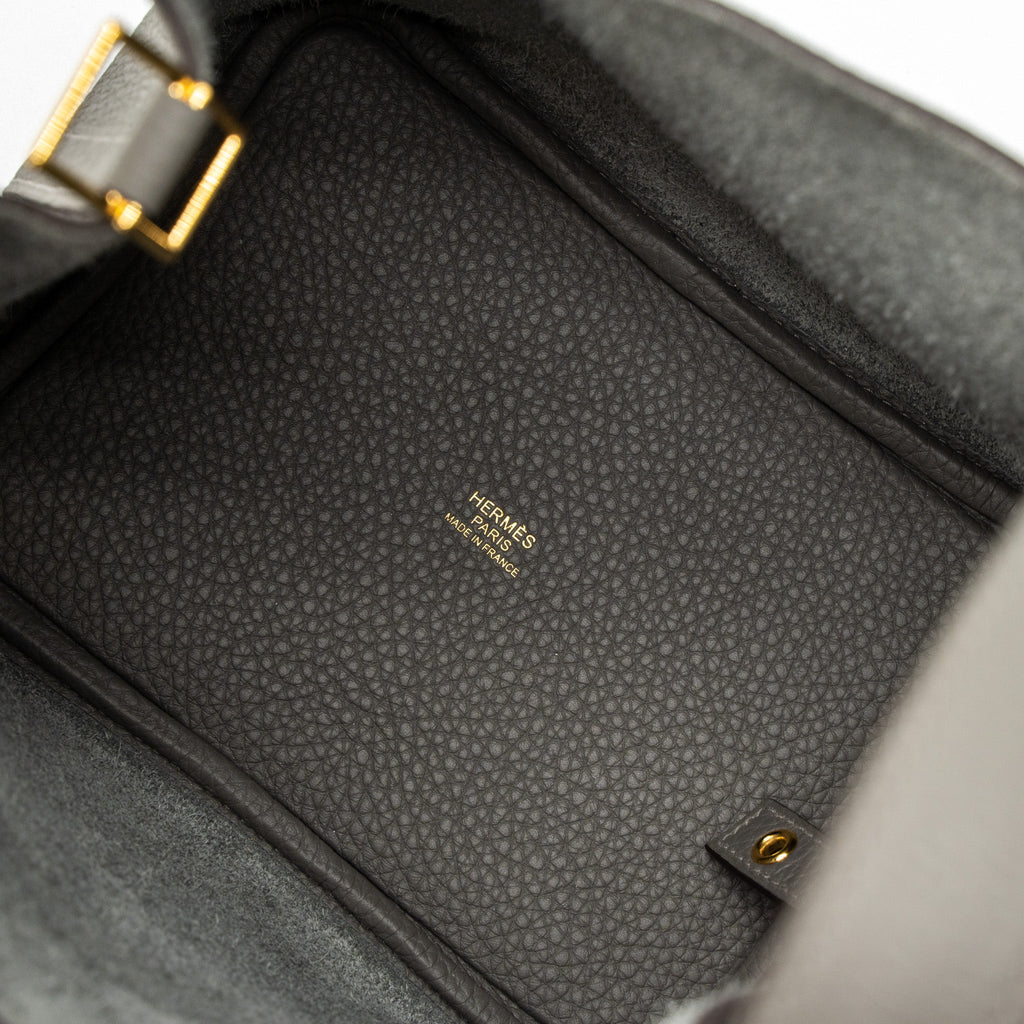 HERMES PICOTIN 18 CLEMENCE GRIS MEYER GHW