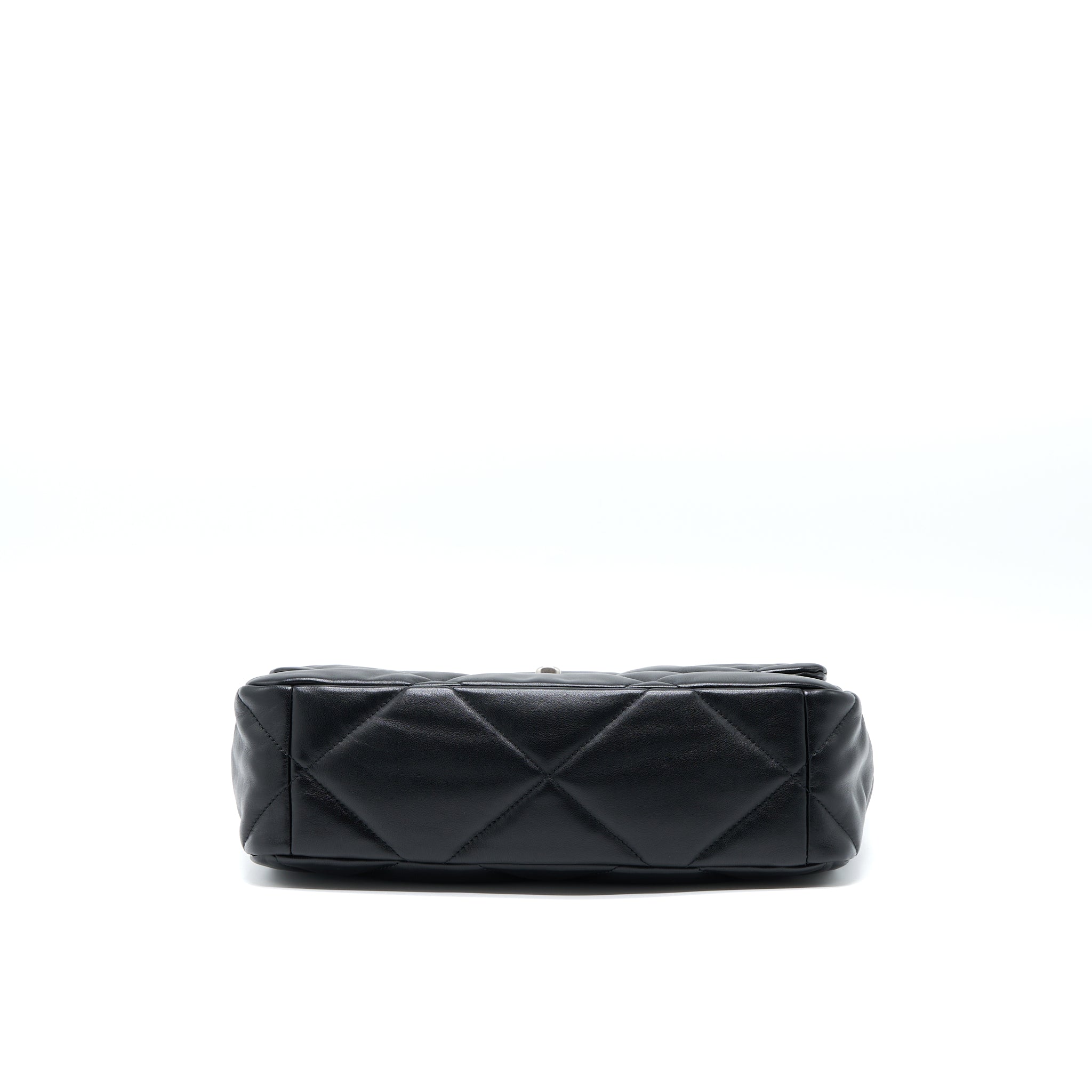 CHANEL MEDIUM 19 BAG GOATSKIN BLACK MULTICOLOUR HARDWARE (MICROCHIP)