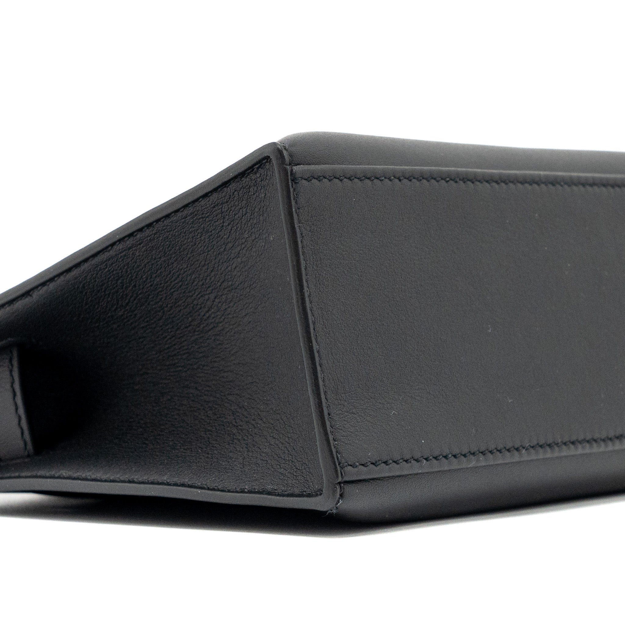 HERMES KELLY POCHETTE SWIFT BLACK RGHW