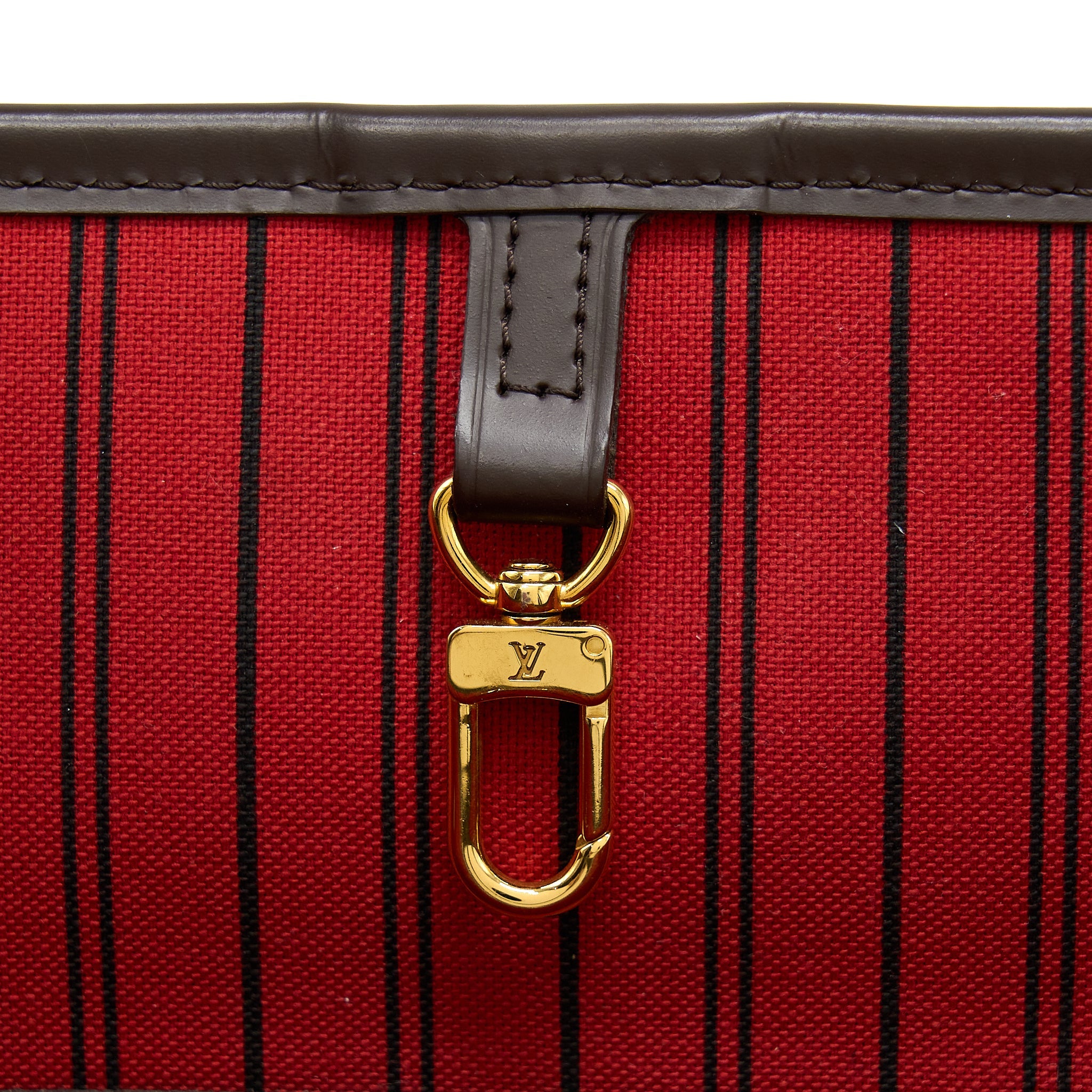 LOUIS VUITTON NEVERFULL MM DAMIER EBENE CHERRY GHW