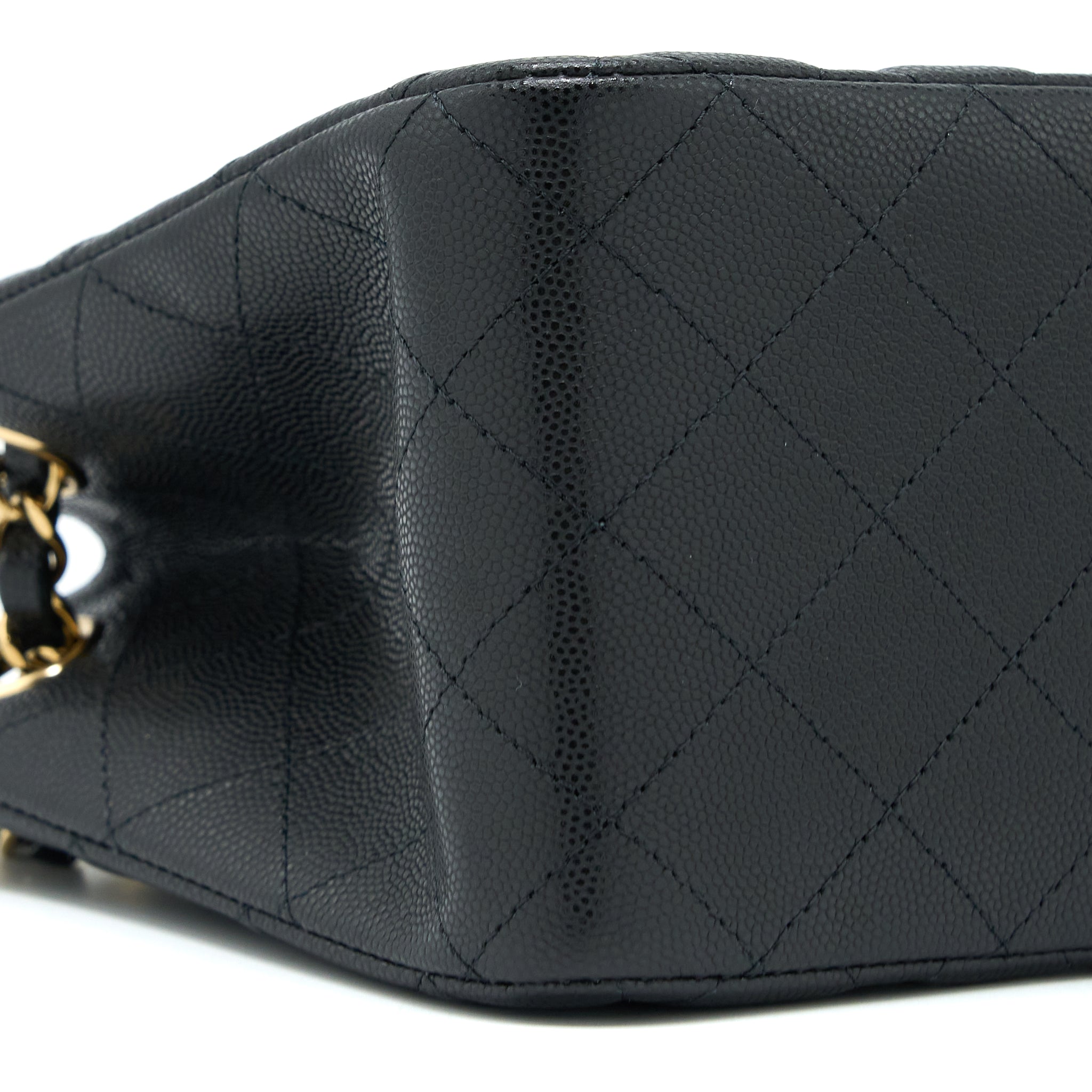 CHANEL 23C MINI BUCKET BAG CAVIAR BLACK LGHW (MICROCHIP)