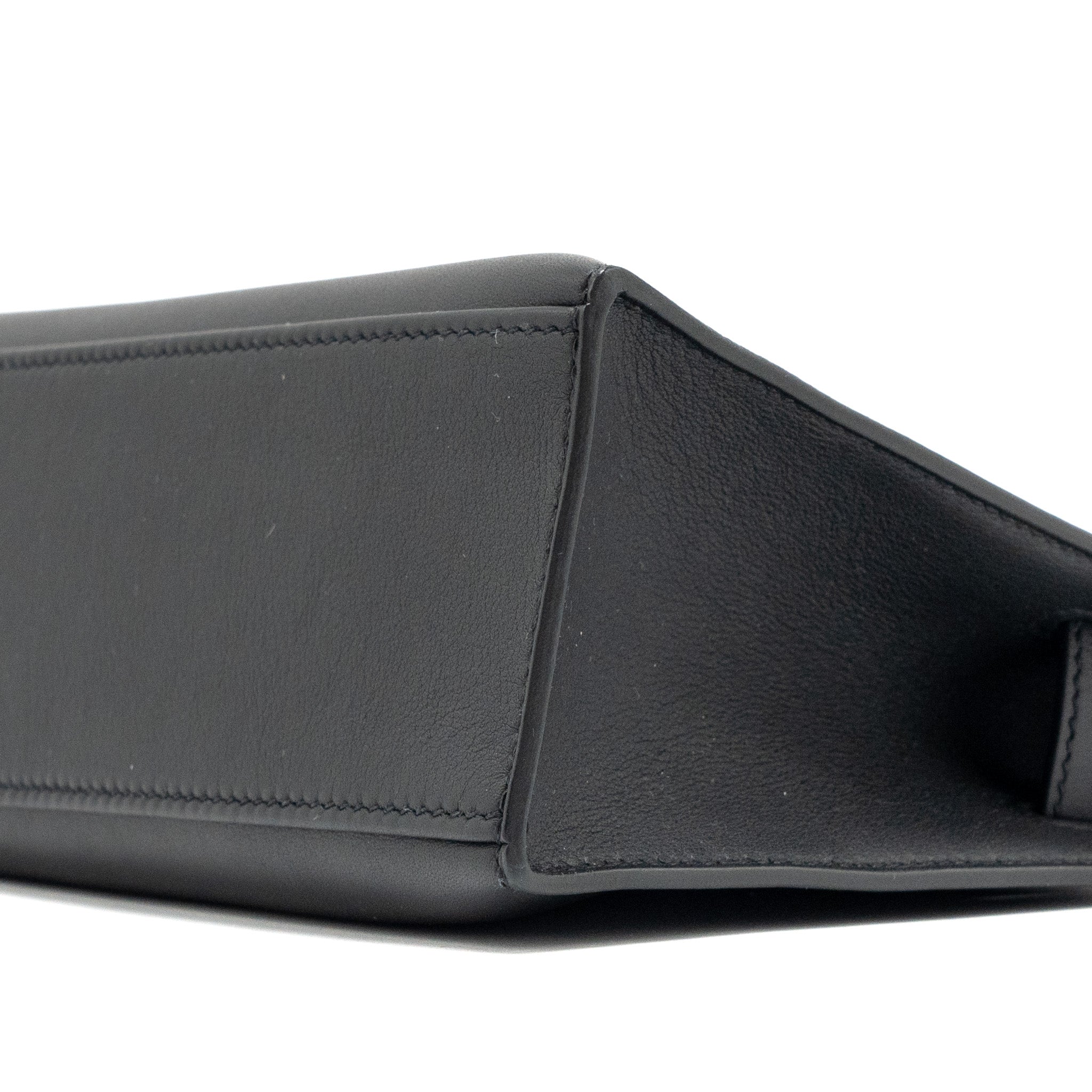 HERMES KELLY POCHETTE SWIFT BLACK RGHW