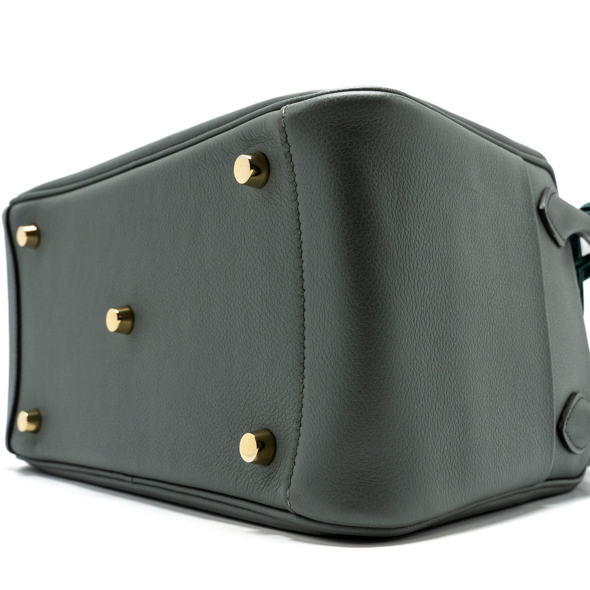 HERMES LINDY 26 EVERCOLOR VERT AMANDE GHW