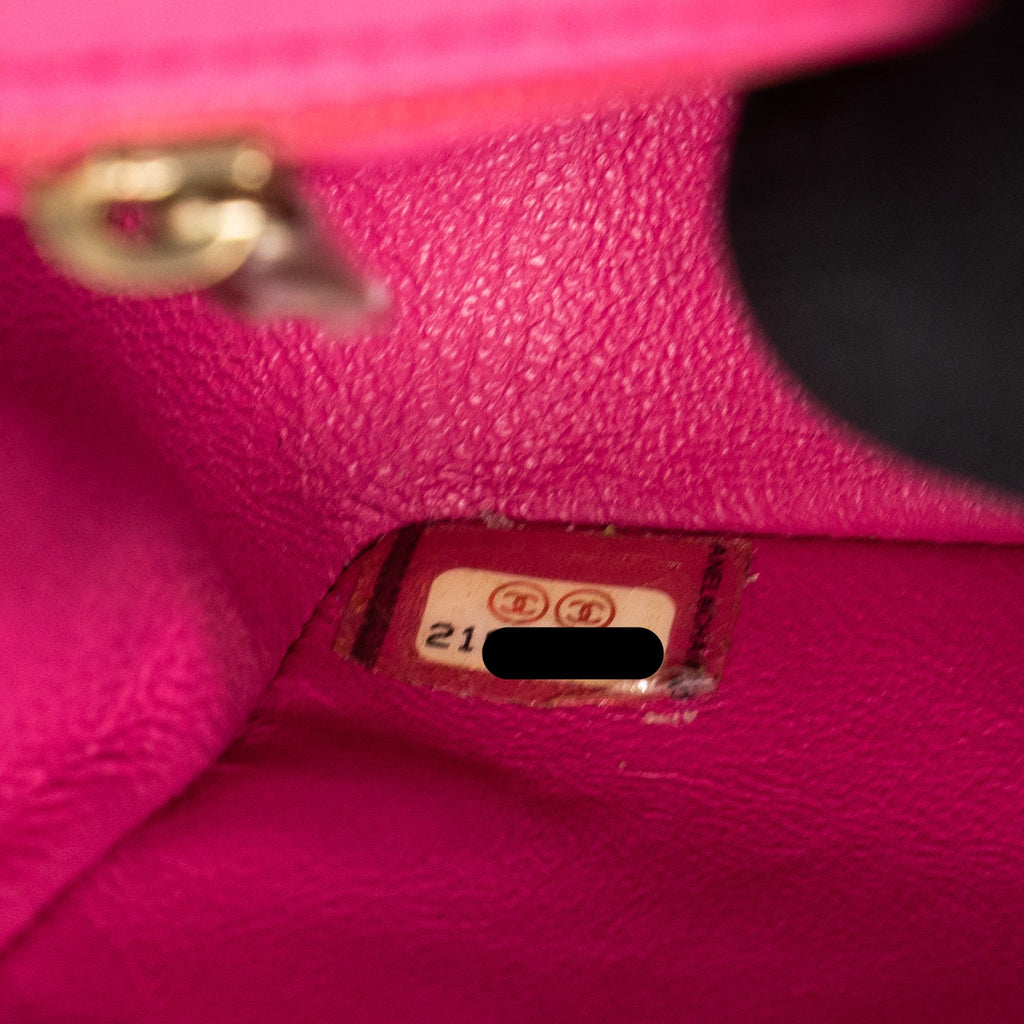 CHANEL MINI RECTANGULAR FLAP BAG LAMBSKIN PINK LGHW