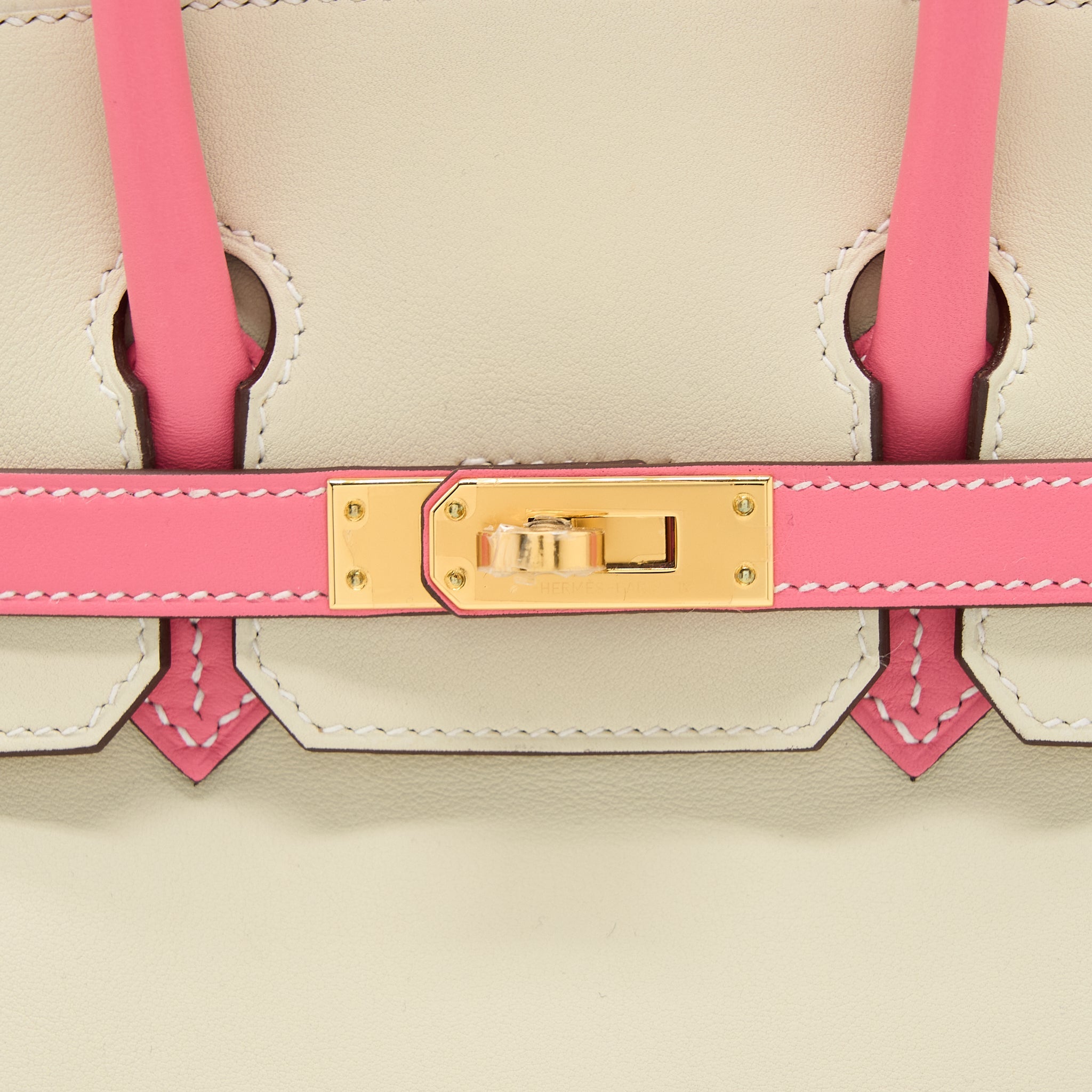 HERMES BIRKIN 25 SPECIAL ORDER SWIFT CRAIE/ ROSE AZALEE GHW