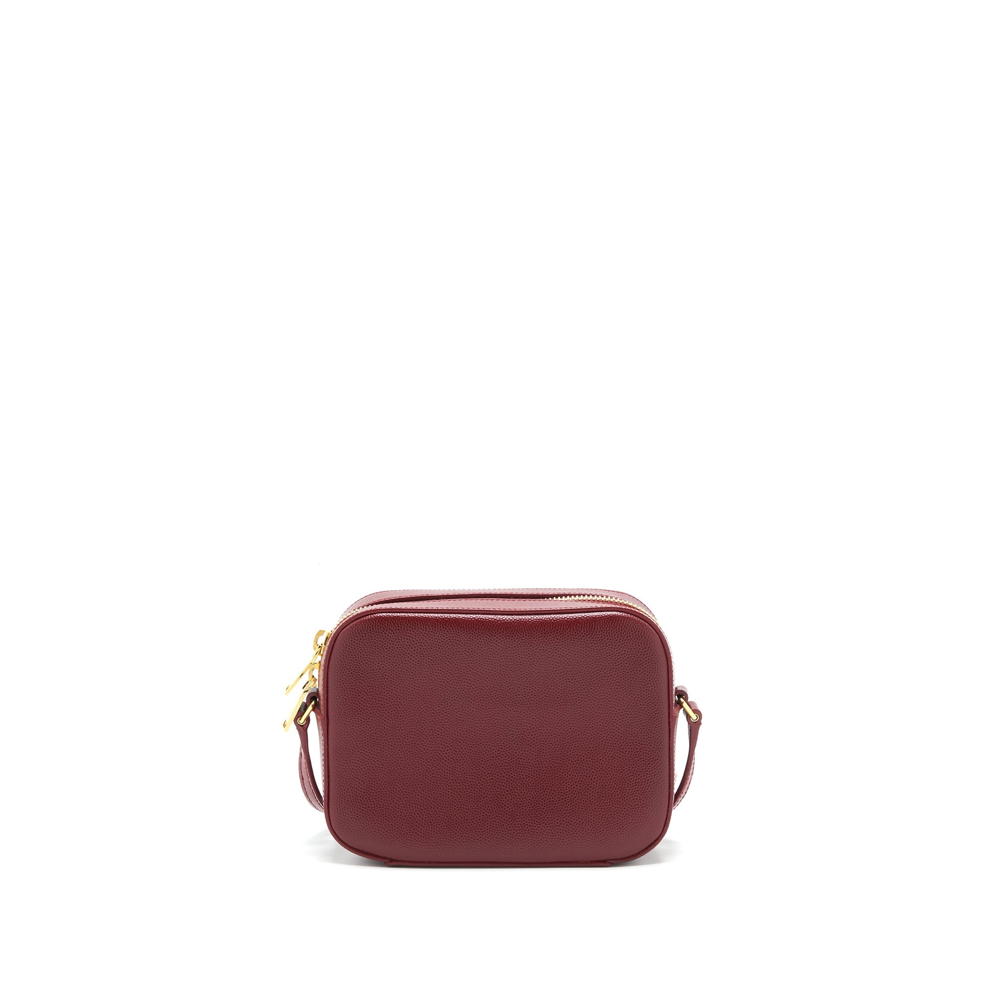 SAINT LAURENT/YSL MINI CAMERA BAG CROSSBODY BAG BURGUNDY GHW
