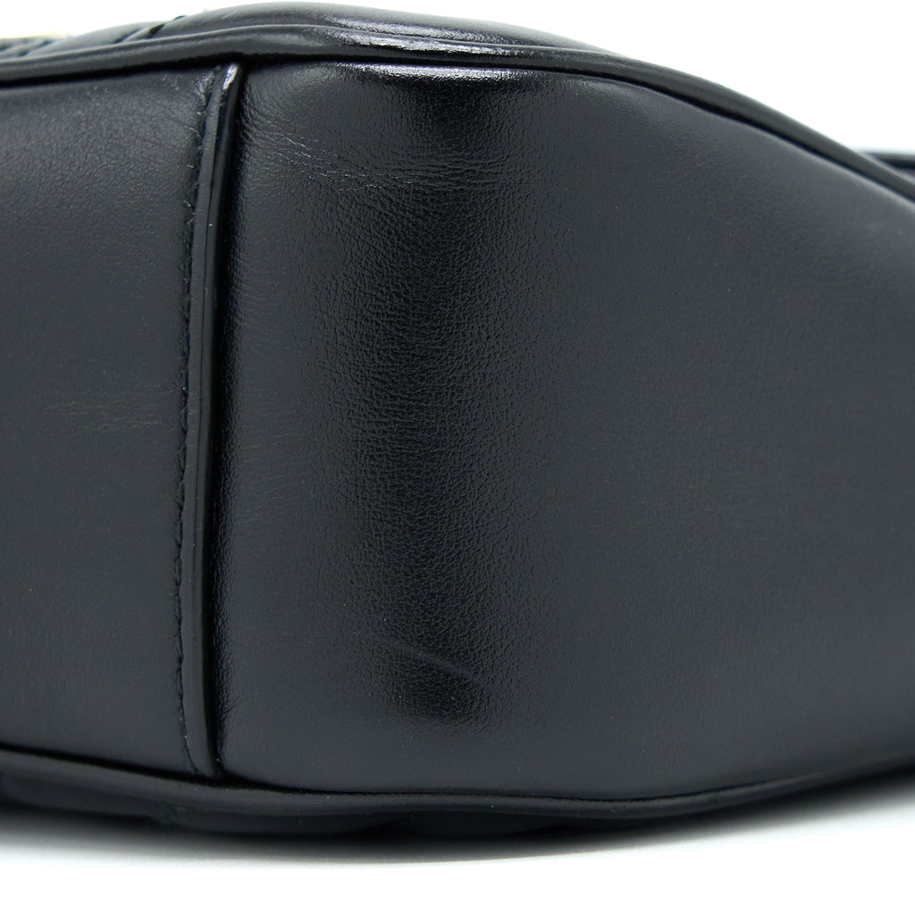 GUCCI SMALL MARMONT CALFSKIN BLACK GHW