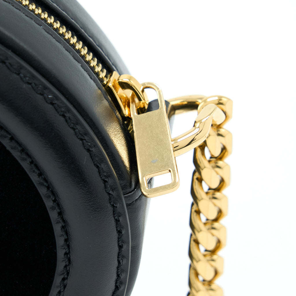 CELINE OVAL BAG CUIR TRIOMPHE CALFSKIN/VELVET WITH CHAIN GHW