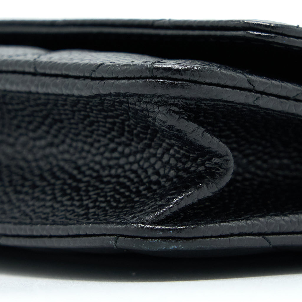 CHANEL CLASSIC WALLET ON CHAIN CAVIAR BLACK GHW