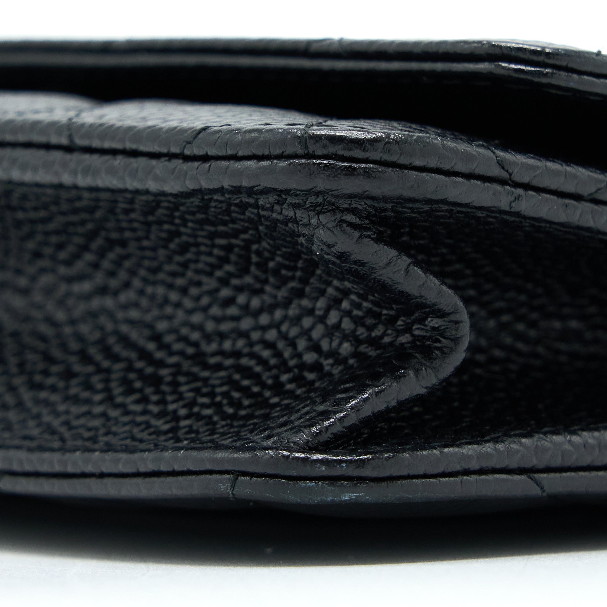 CHANEL CLASSIC WALLET ON CHAIN CAVIAR BLACK GHW