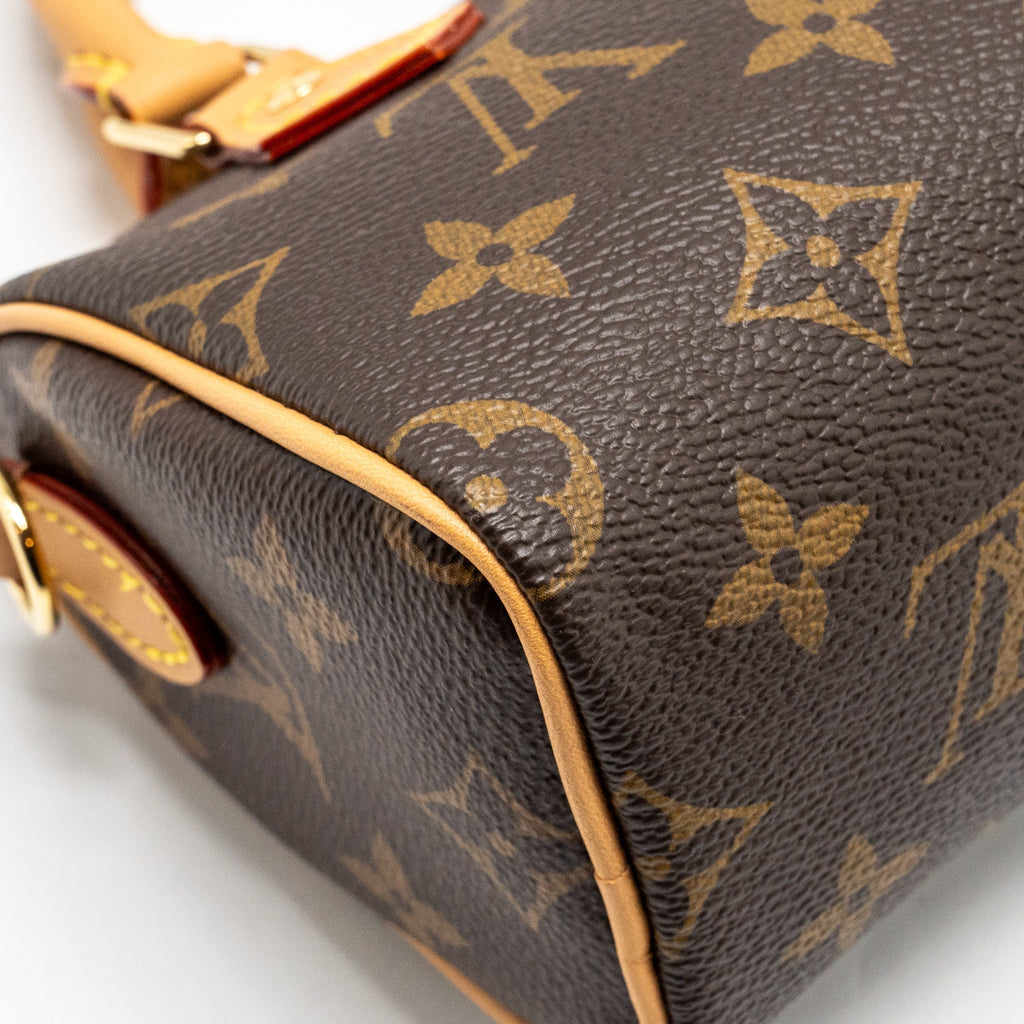 LOUIS VUITTON NANO SPEEDY MONOGRAM CANVAS GHW