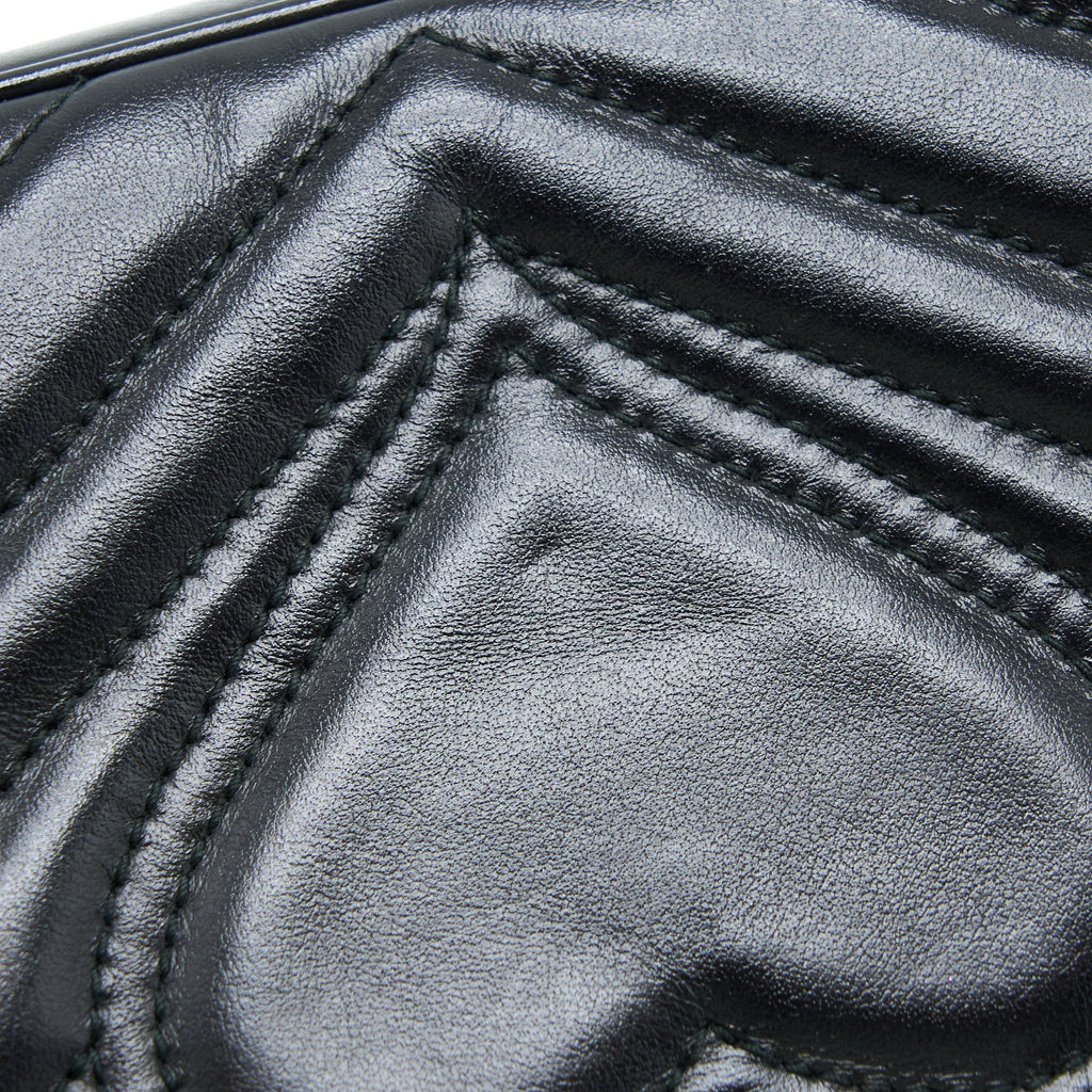 GUCCI SMALL MARMONT CALFSKIN BLACK GHW