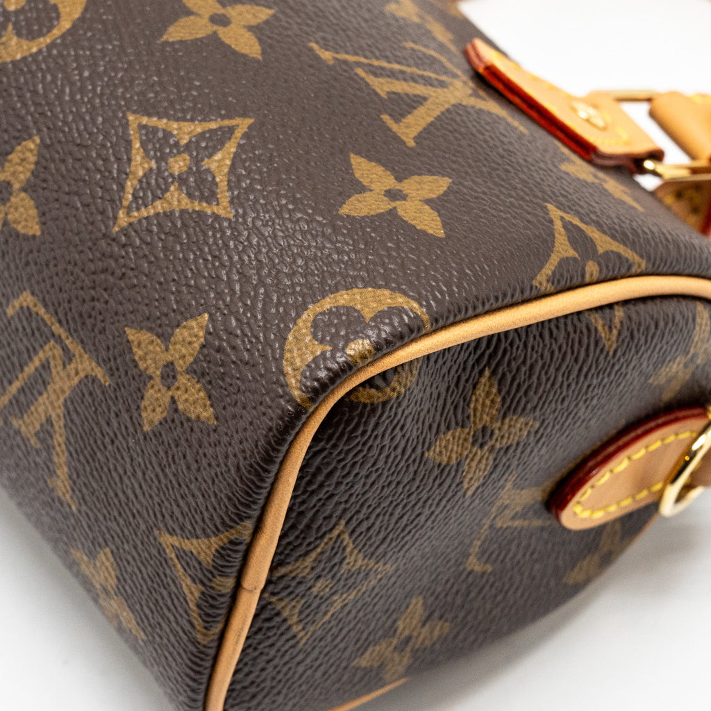 LOUIS VUITTON NANO SPEEDY MONOGRAM CANVAS GHW
