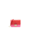 DIOR MISS DIOR WALLET ON CHAIN LAMBSKIN RED/PINK LGHW
