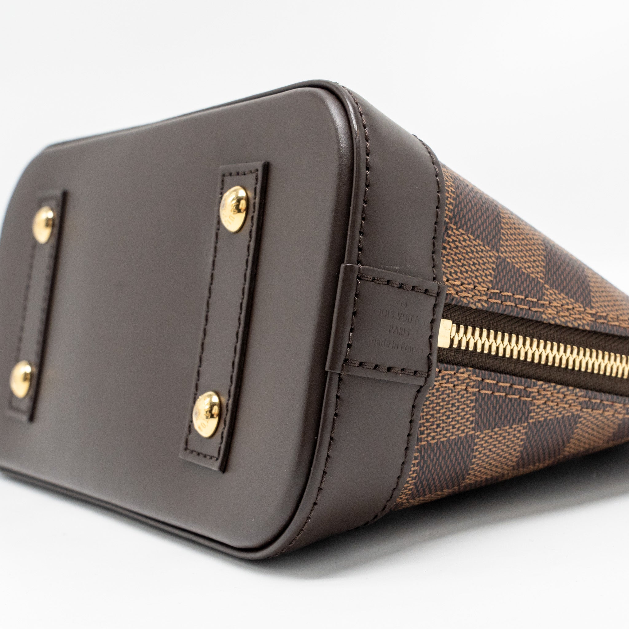 LOUIS VUITTON ALMA BB DAMIER EBENE CANVAS GHW