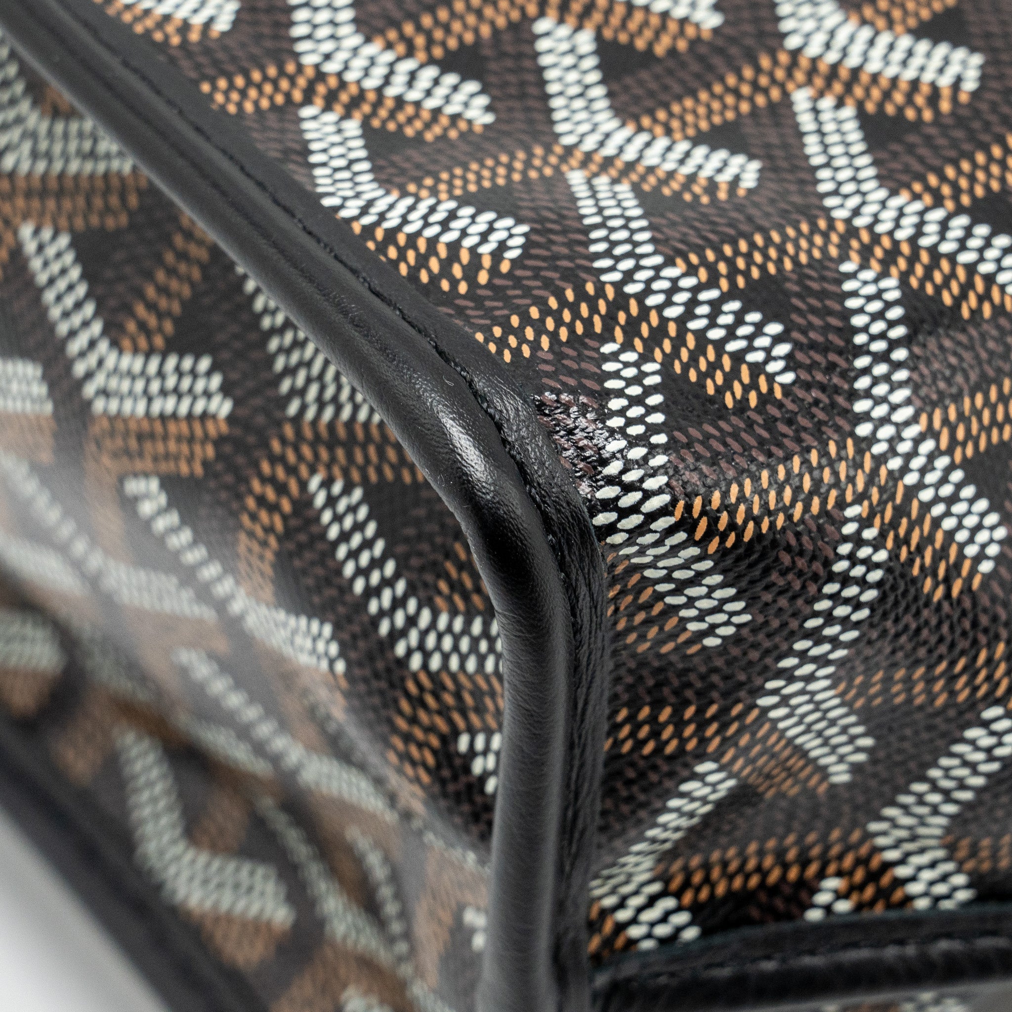 GOYARD MINI ANJOU TOTE GOYARDLINE CANVAS/LEATHER BLACK SHW