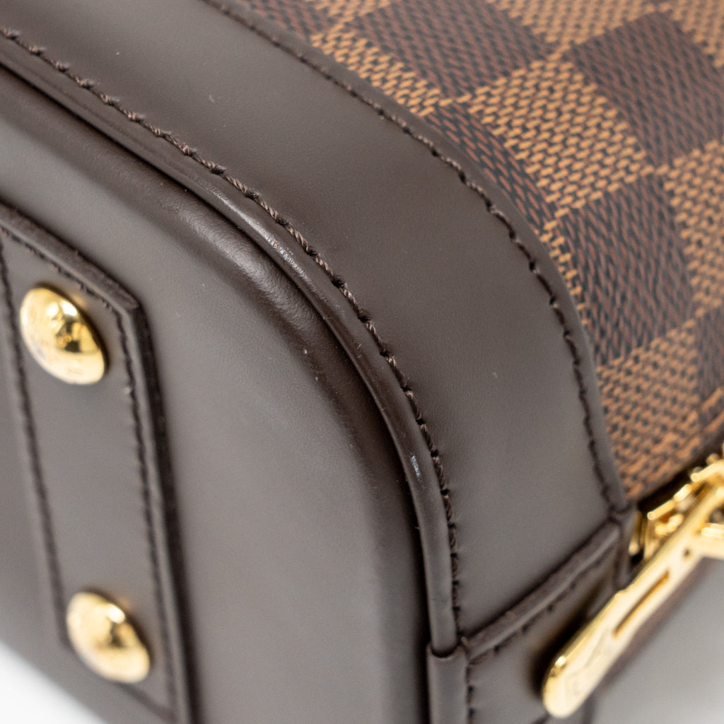 LOUIS VUITTON ALMA BB DAMIER EBENE CANVAS GHW